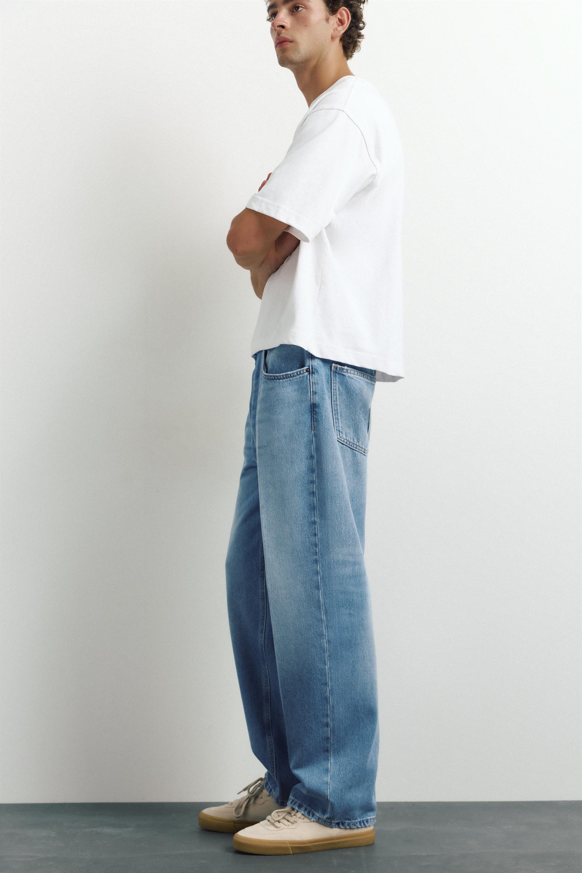 Relaxed baggy jeans — Medium blue