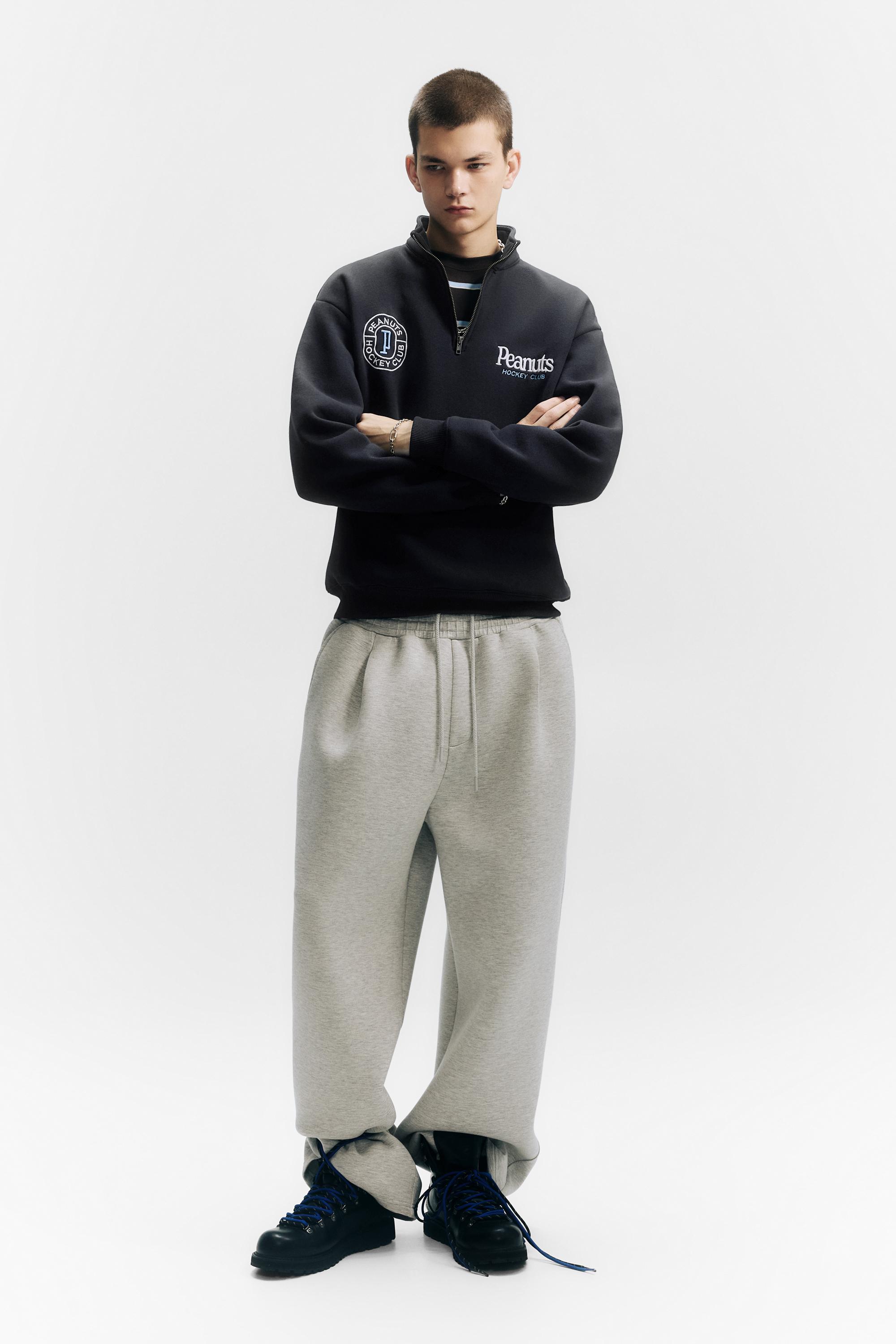 Fermuarlı dik yaka Peanuts sweatshirt - Görsel 14