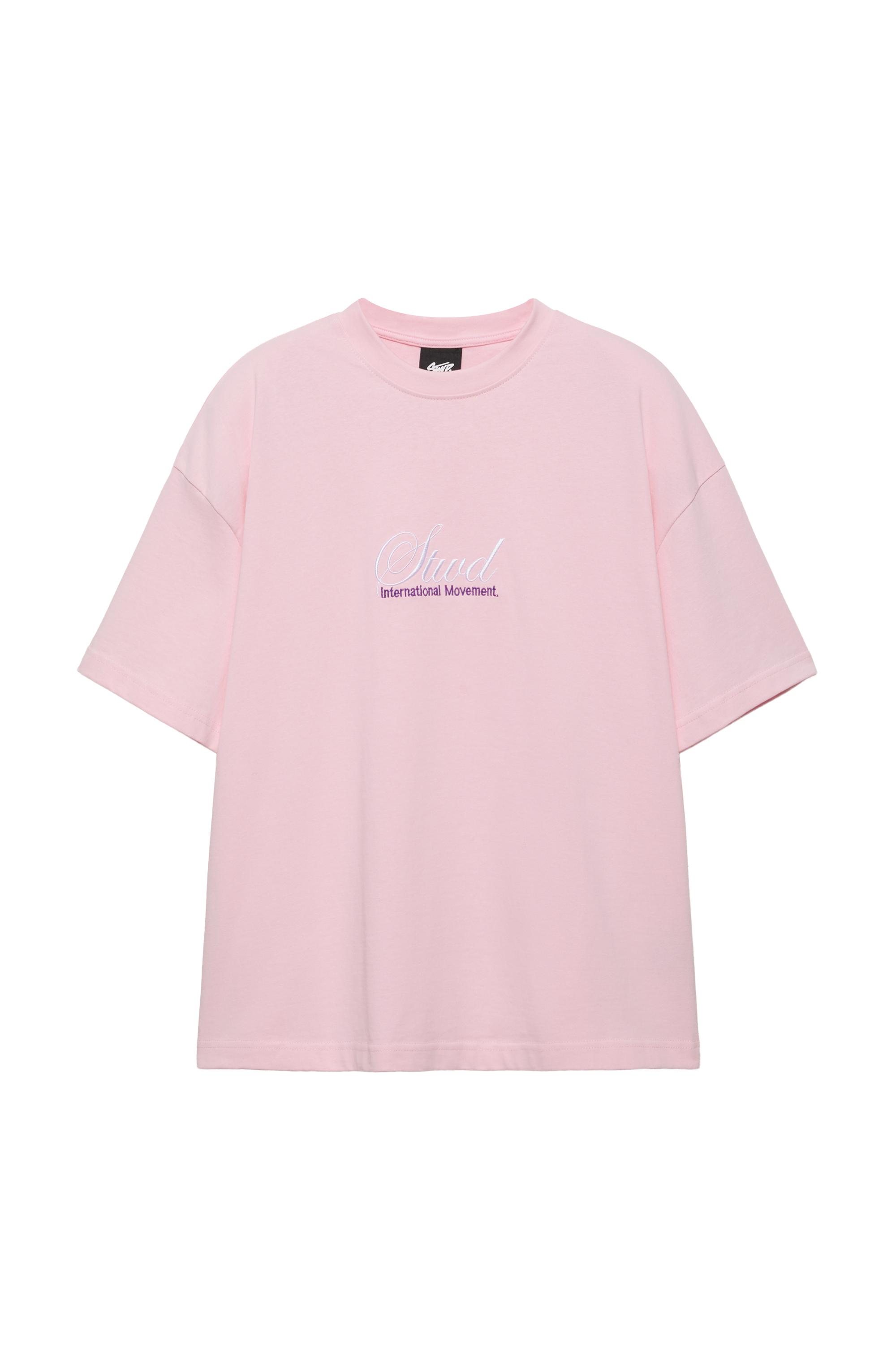 STWD yazılı pembe tişört
