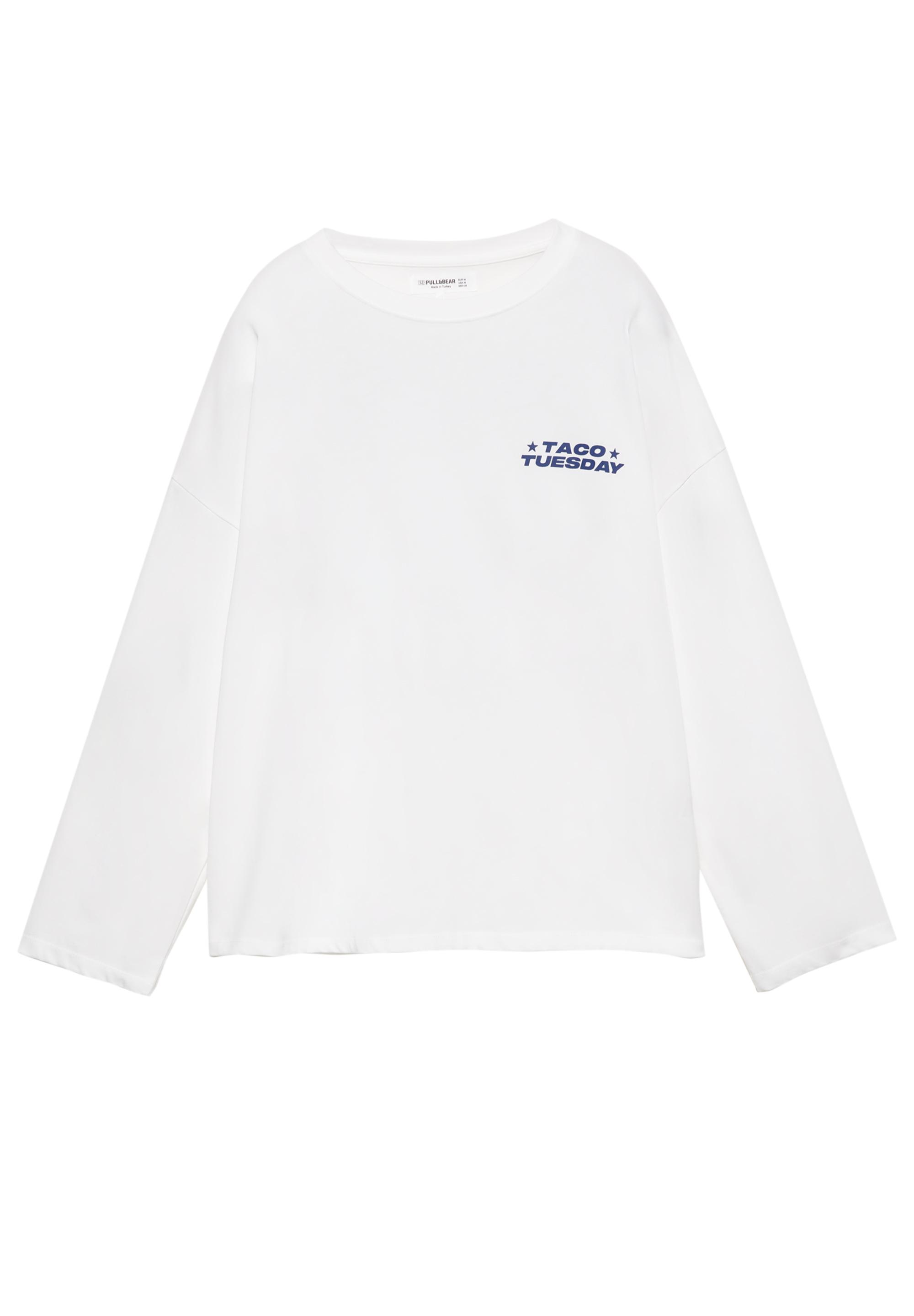 Long sleeve slogan T-shirt — Ice