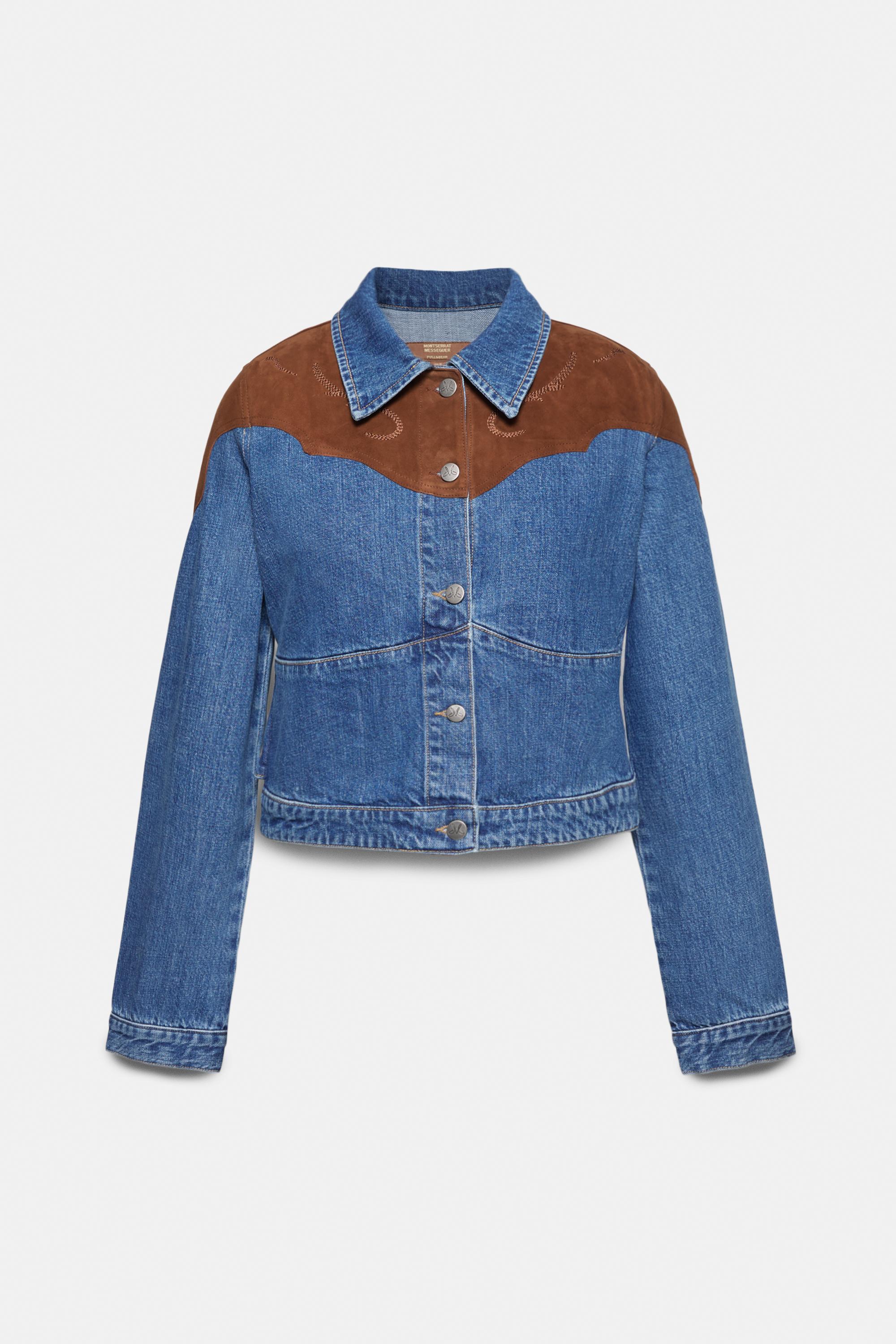 Fitted denim jacket Montserrat Messeguer