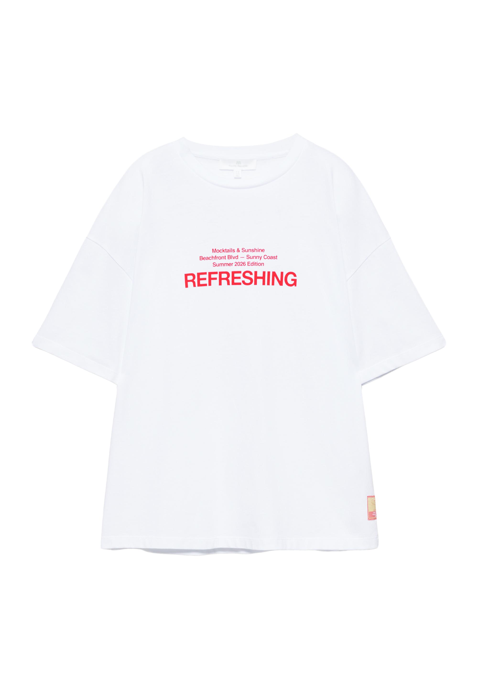 Beach bar graphic T-shirt — White
