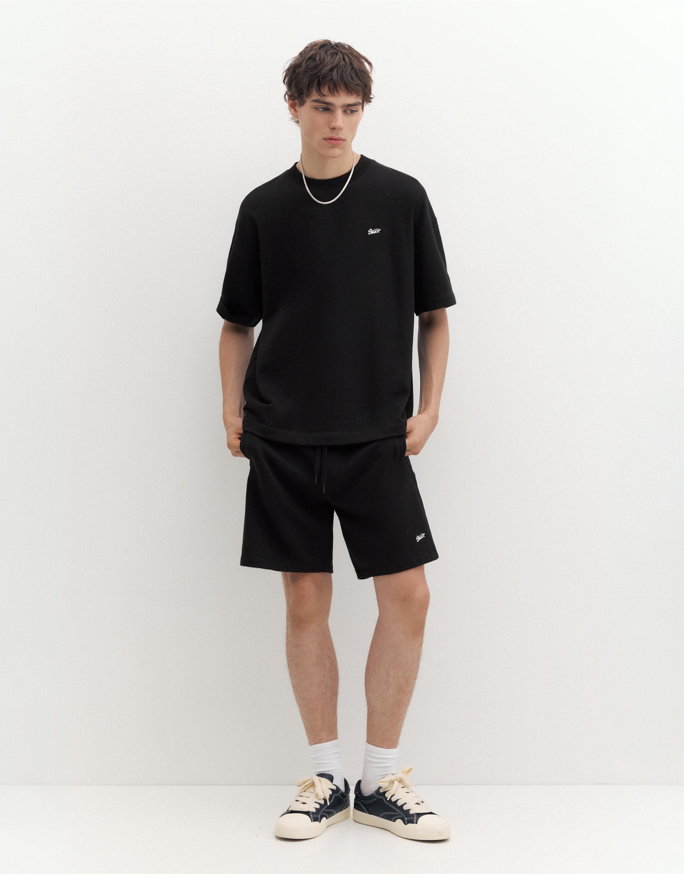 STWD jogger Bermuda shorts — Black