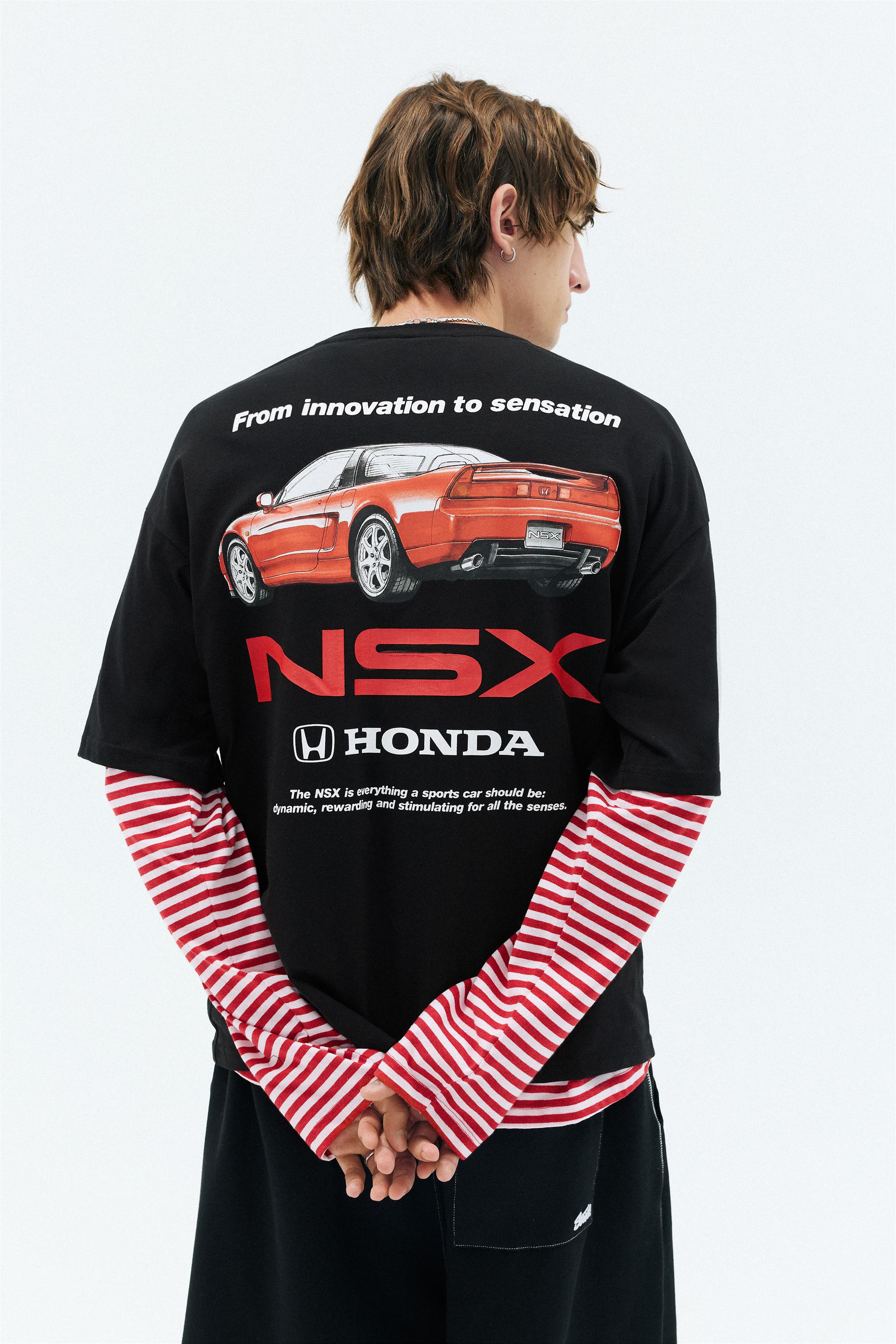 Relaxed fit Honda logo T-shirt — Black