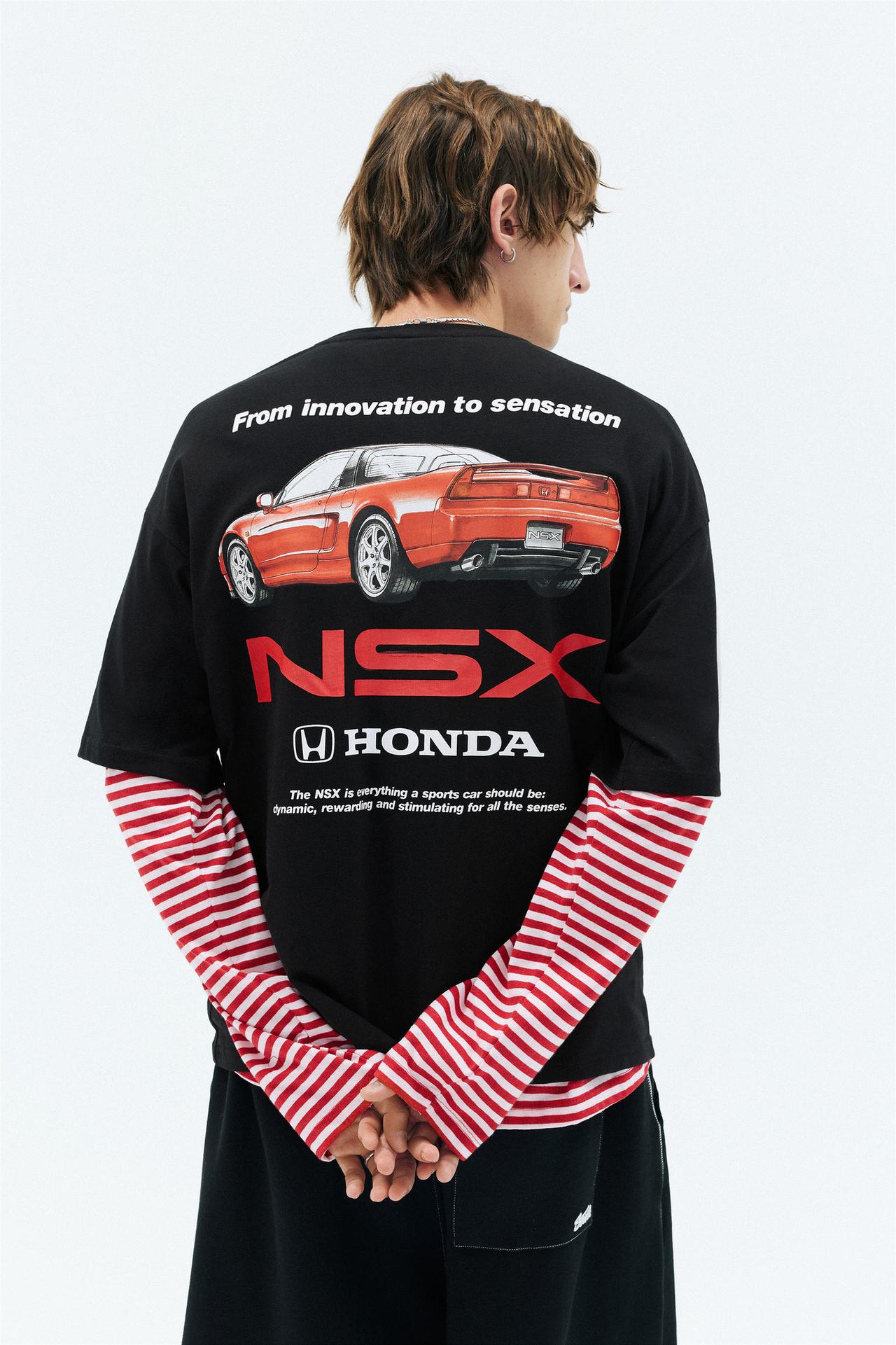Relaxed fit Honda logo T-shirt — Black