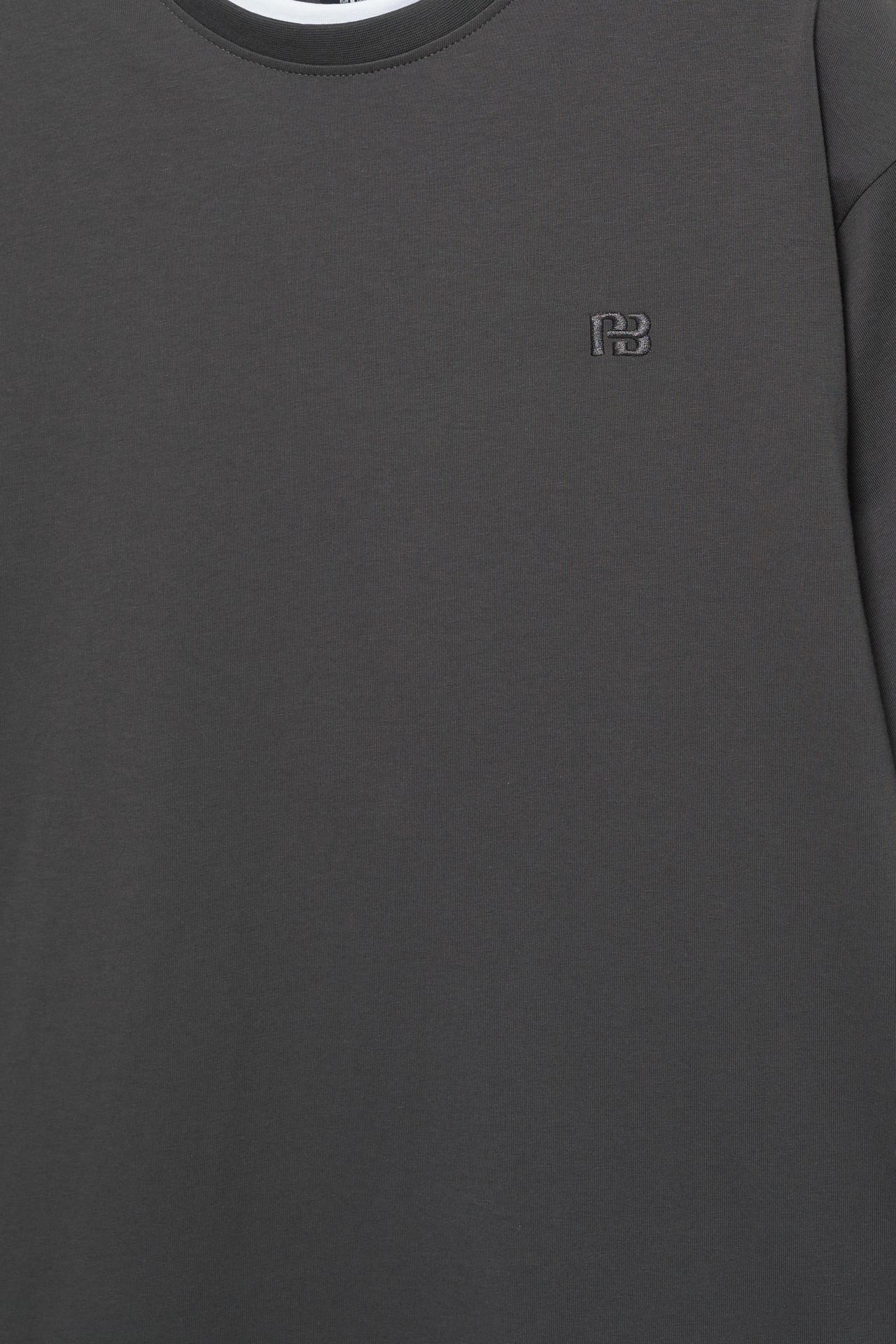 Double logo T-shirt — Blue