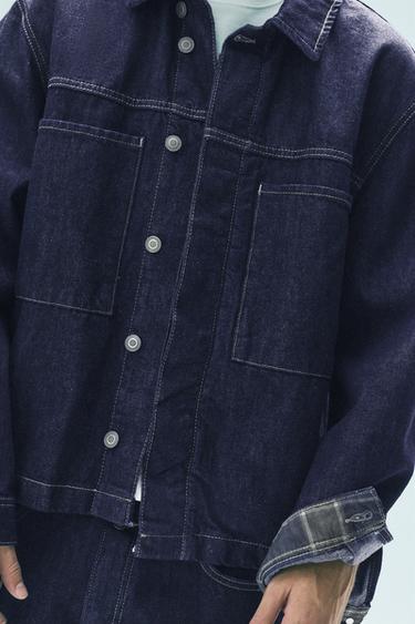 Denim jacket with pockets — Navy 4