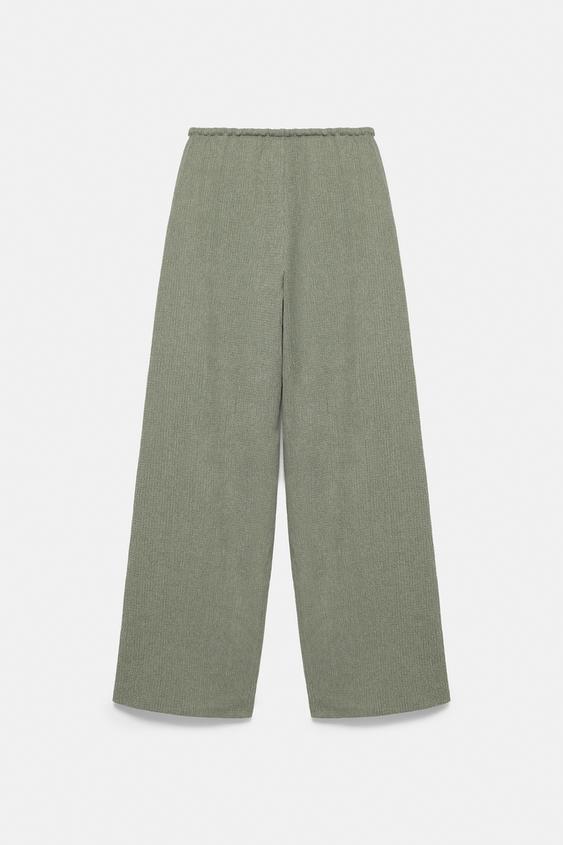 Bambula geniş paça pantolon