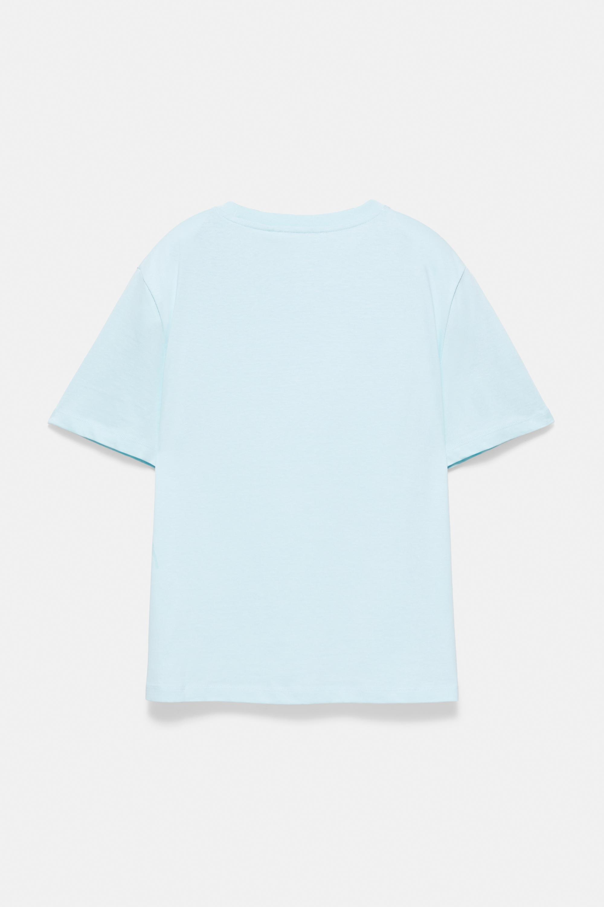 Short sleeve T-shirt 100% cotton — Pale blue