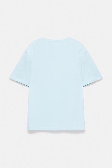 Short sleeve T-shirt 100% cotton — Pale blue 7