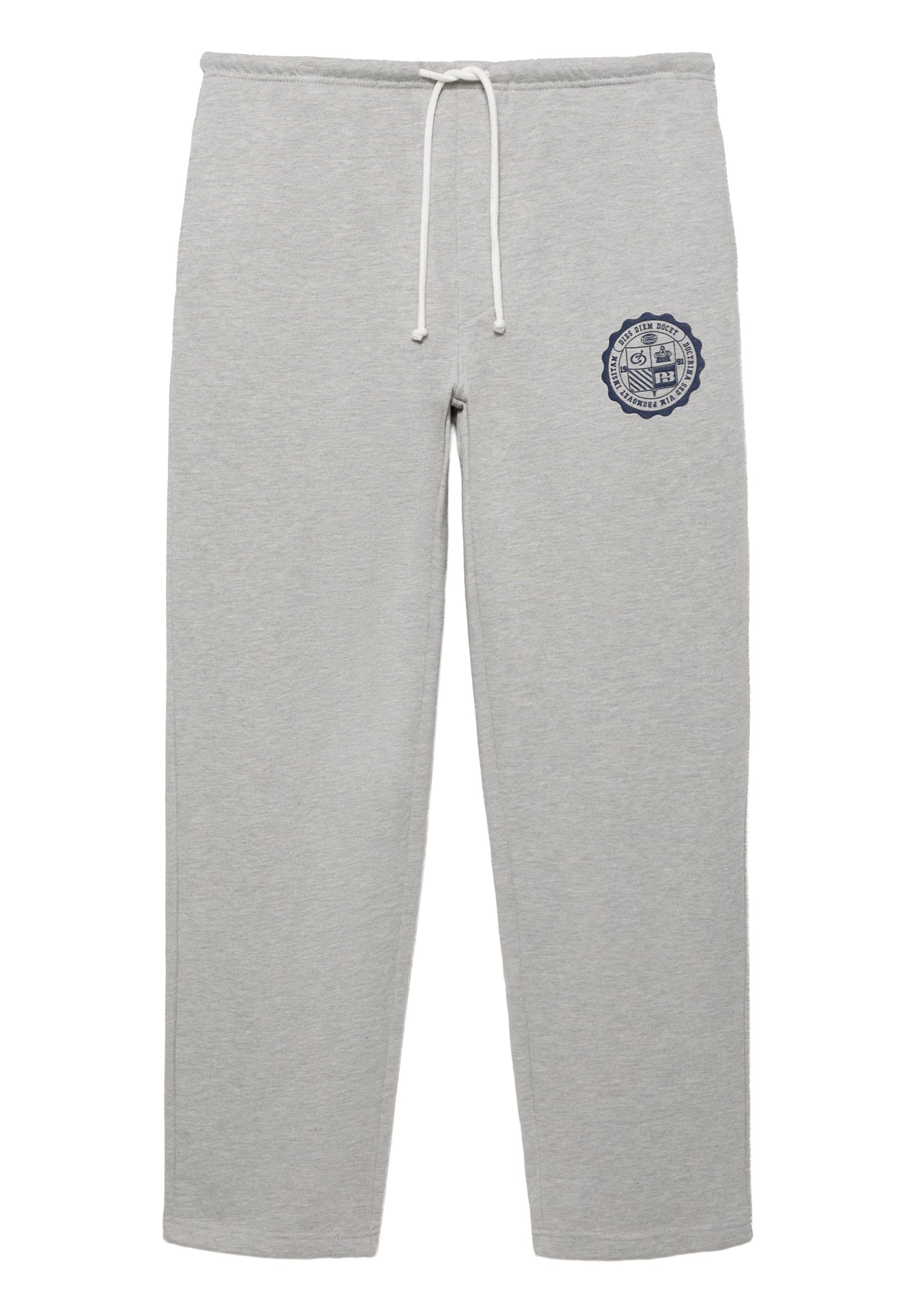Varsity jogger trousers — Grey marl