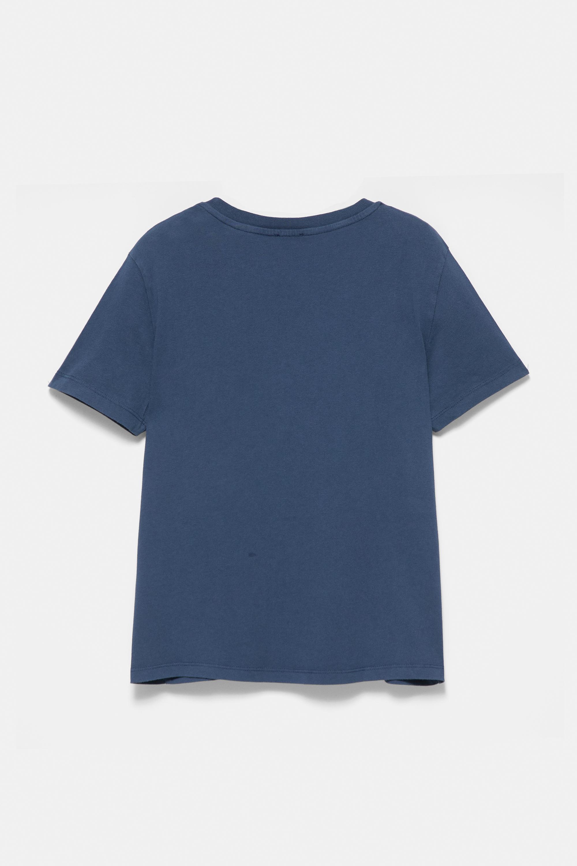 Pull&Bear Strass detaylı grafik tişört görsel 5