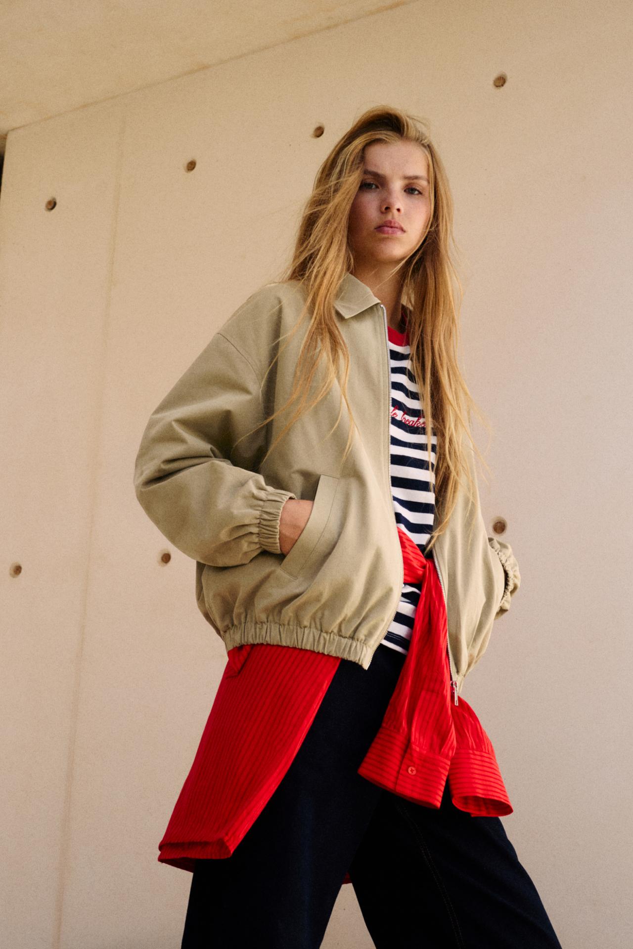 100% cotton jacket — Sand