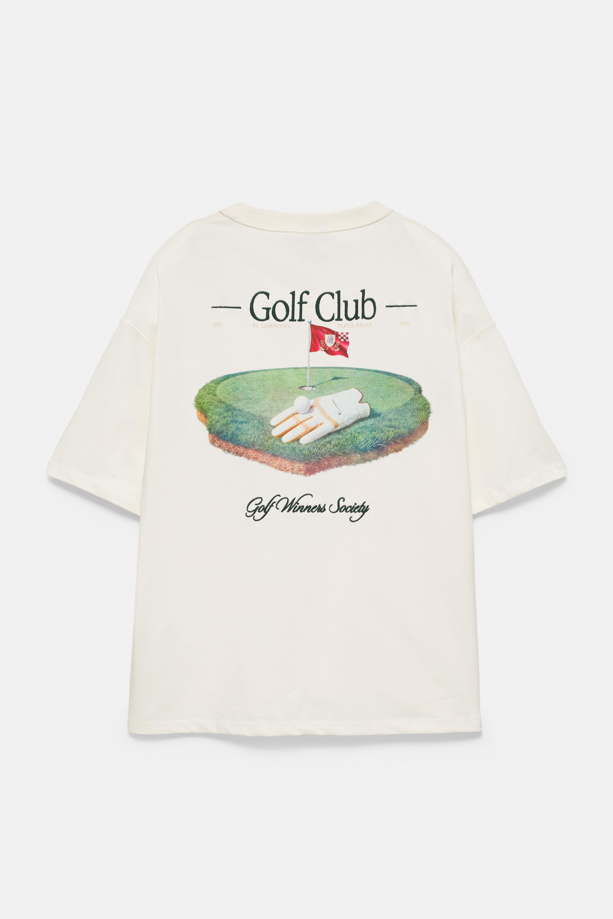 Ranked Swing relaxed fit graphic T-shirt — Off white