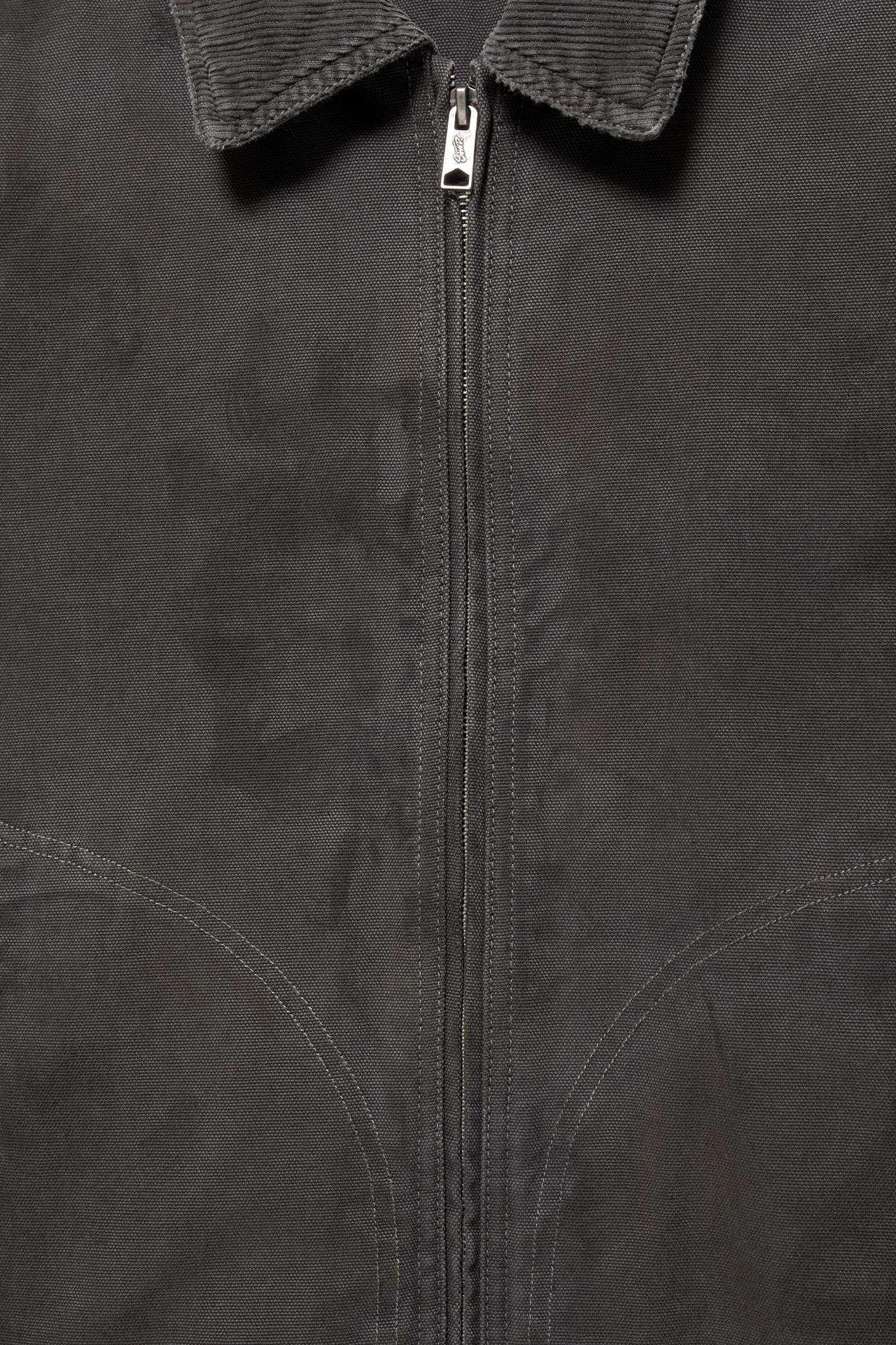 Washed-finish jacket — Steel blue