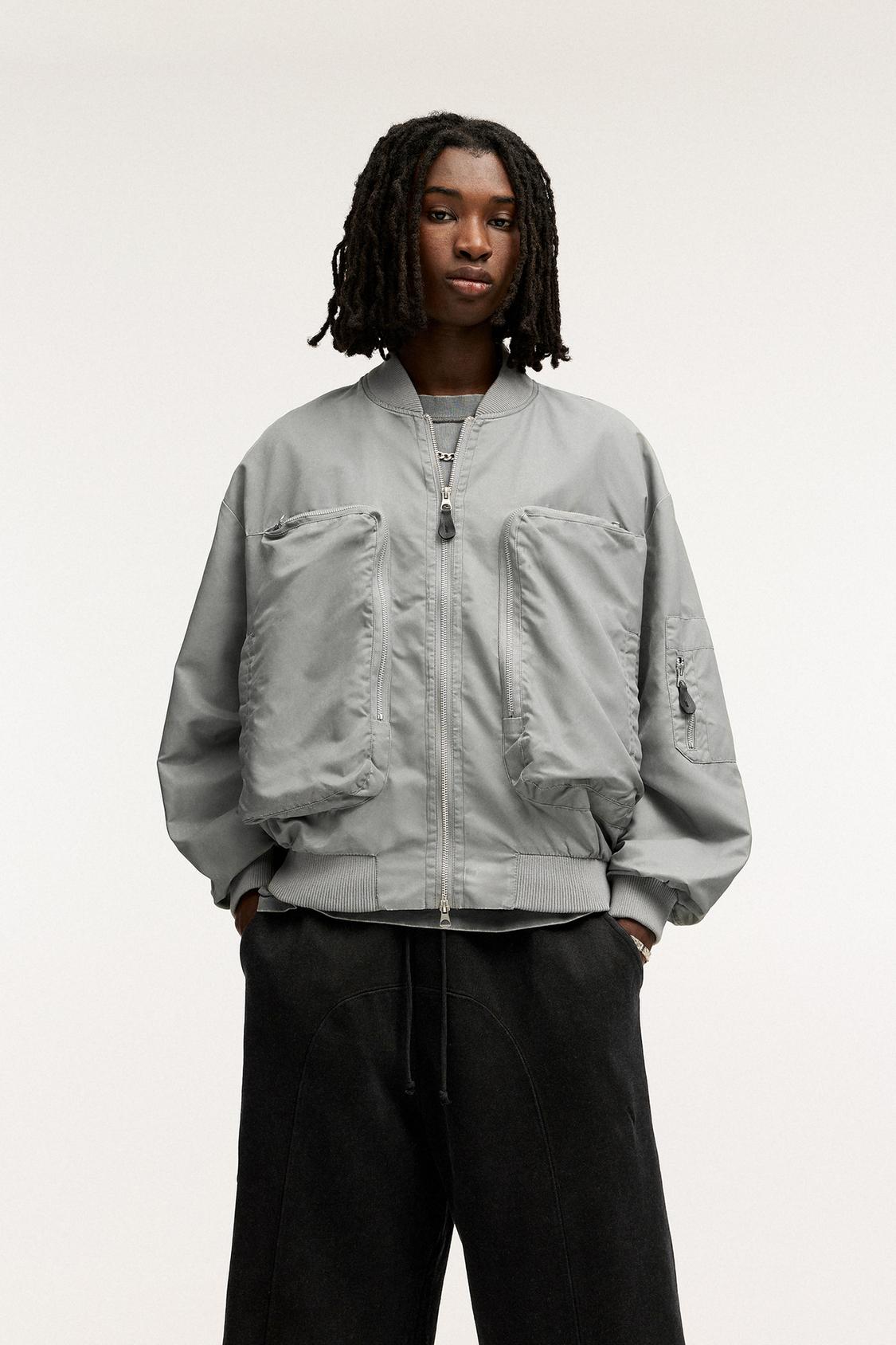 Bomber jacket with maxi pockets - pull&bear