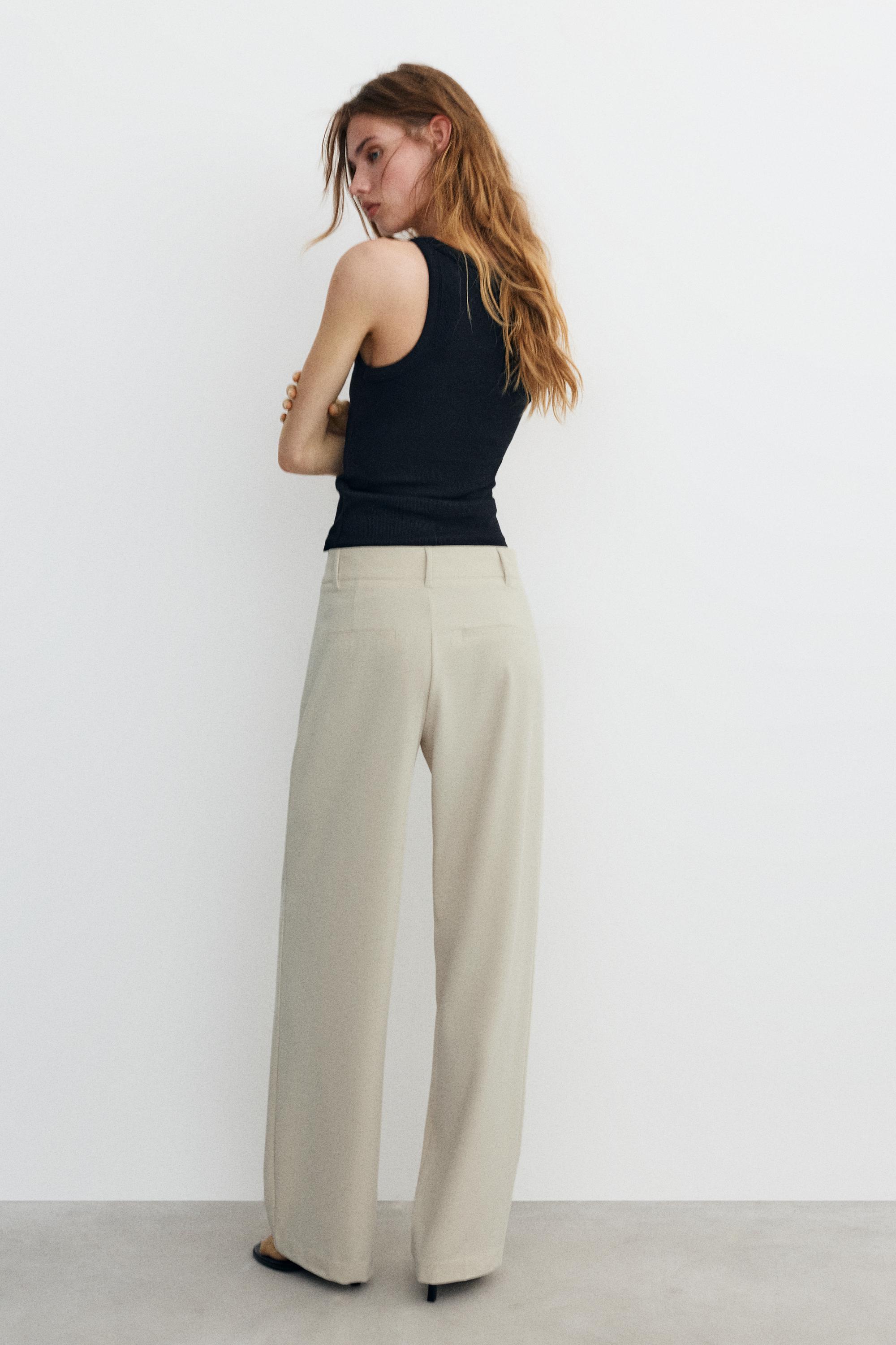 Darted smart trousers — Vanilla