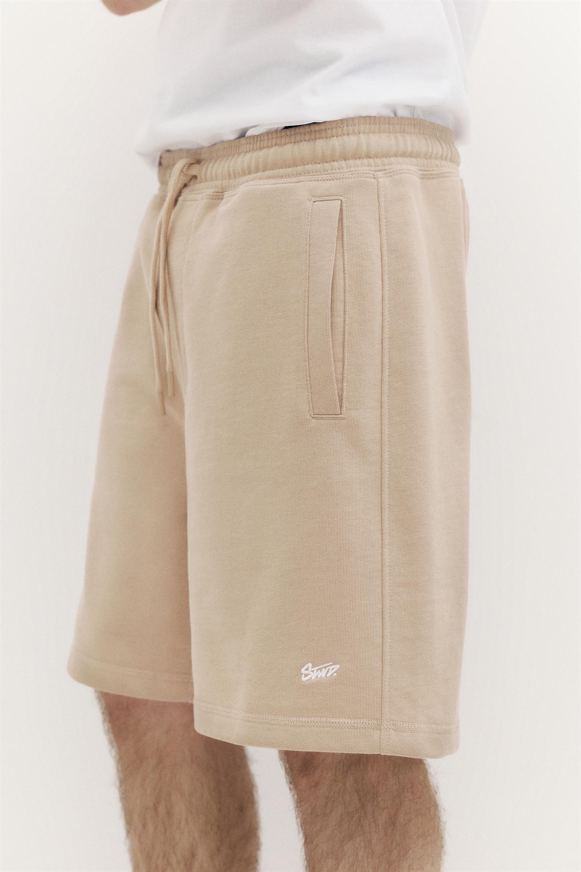 Logolu jogger bermuda şort - Görsel 174