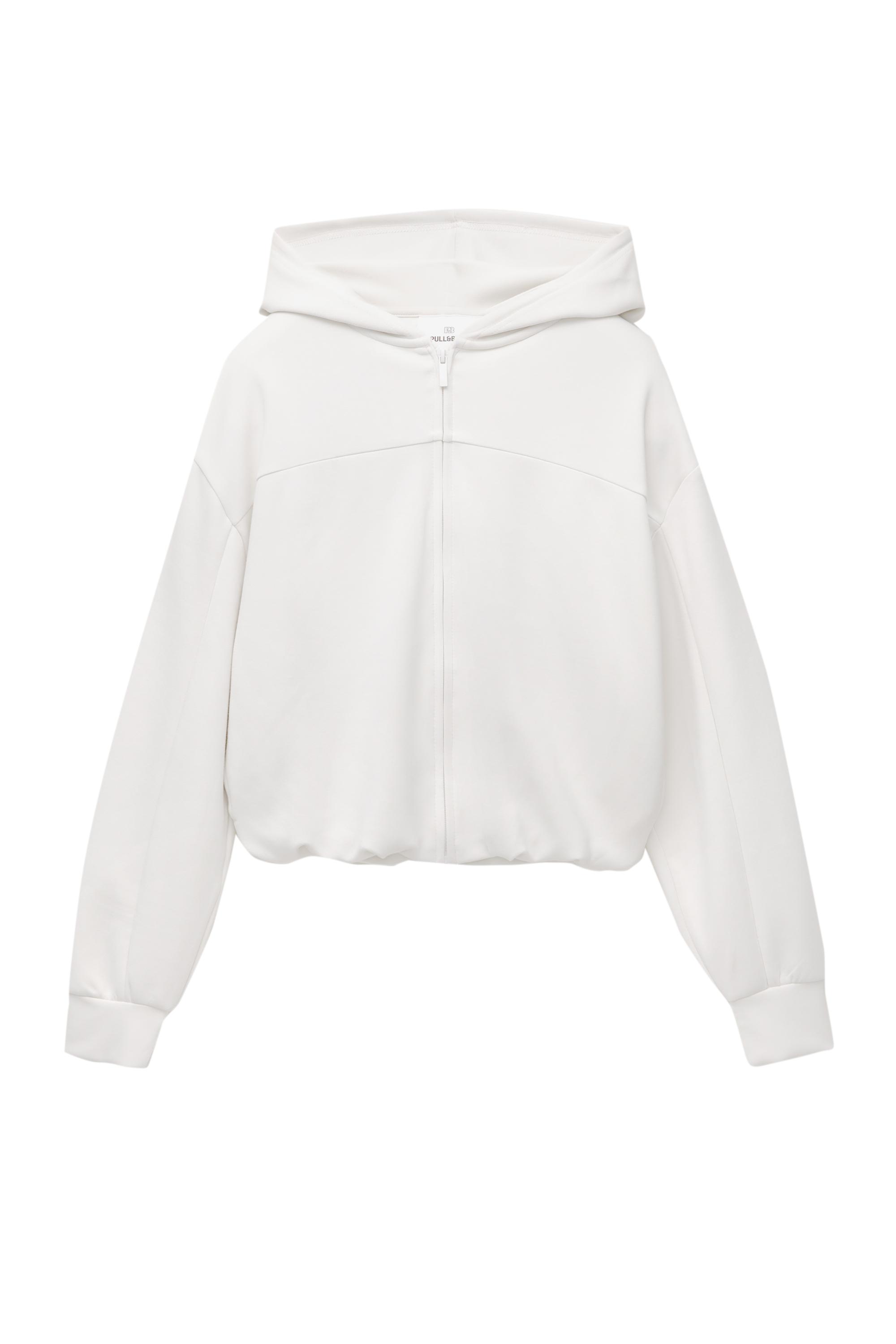 Yumuşak dokulu kapüşonlu sweatshirt - Görsel 8