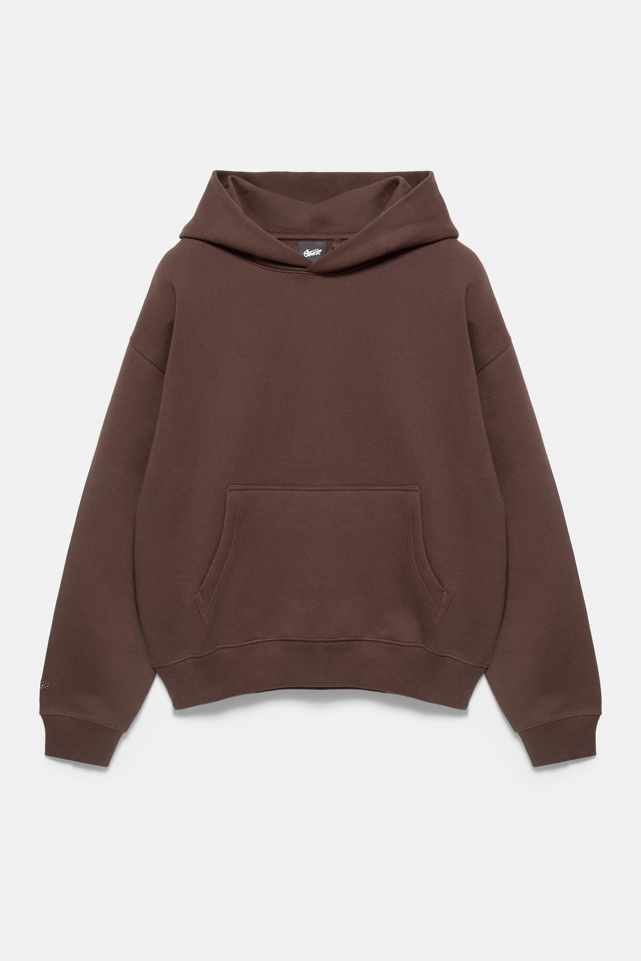 STWD hood sweatshirt — Brown
