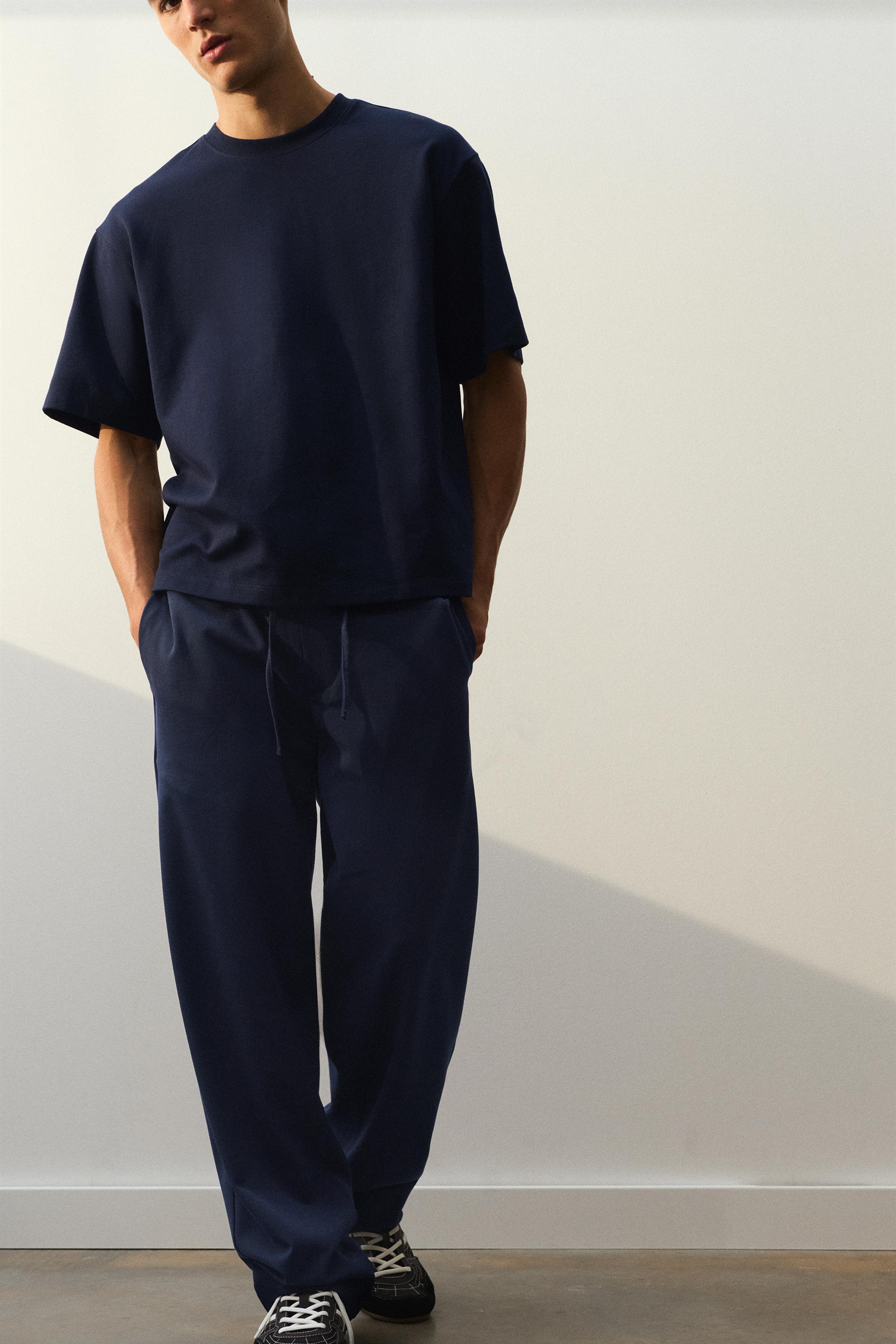 Tailored fit joggers — Navy