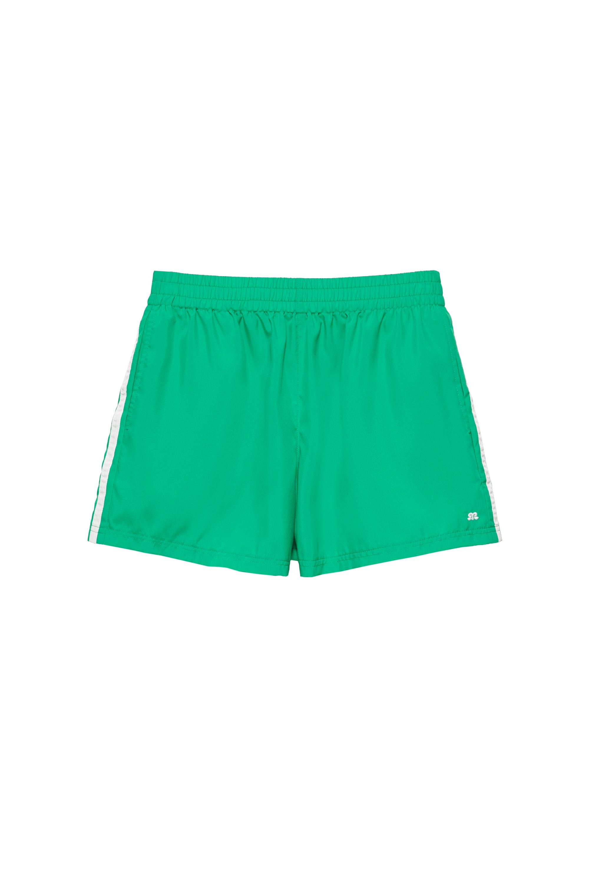 Pull&Bear Yan şeritli sportif bermuda görsel 3