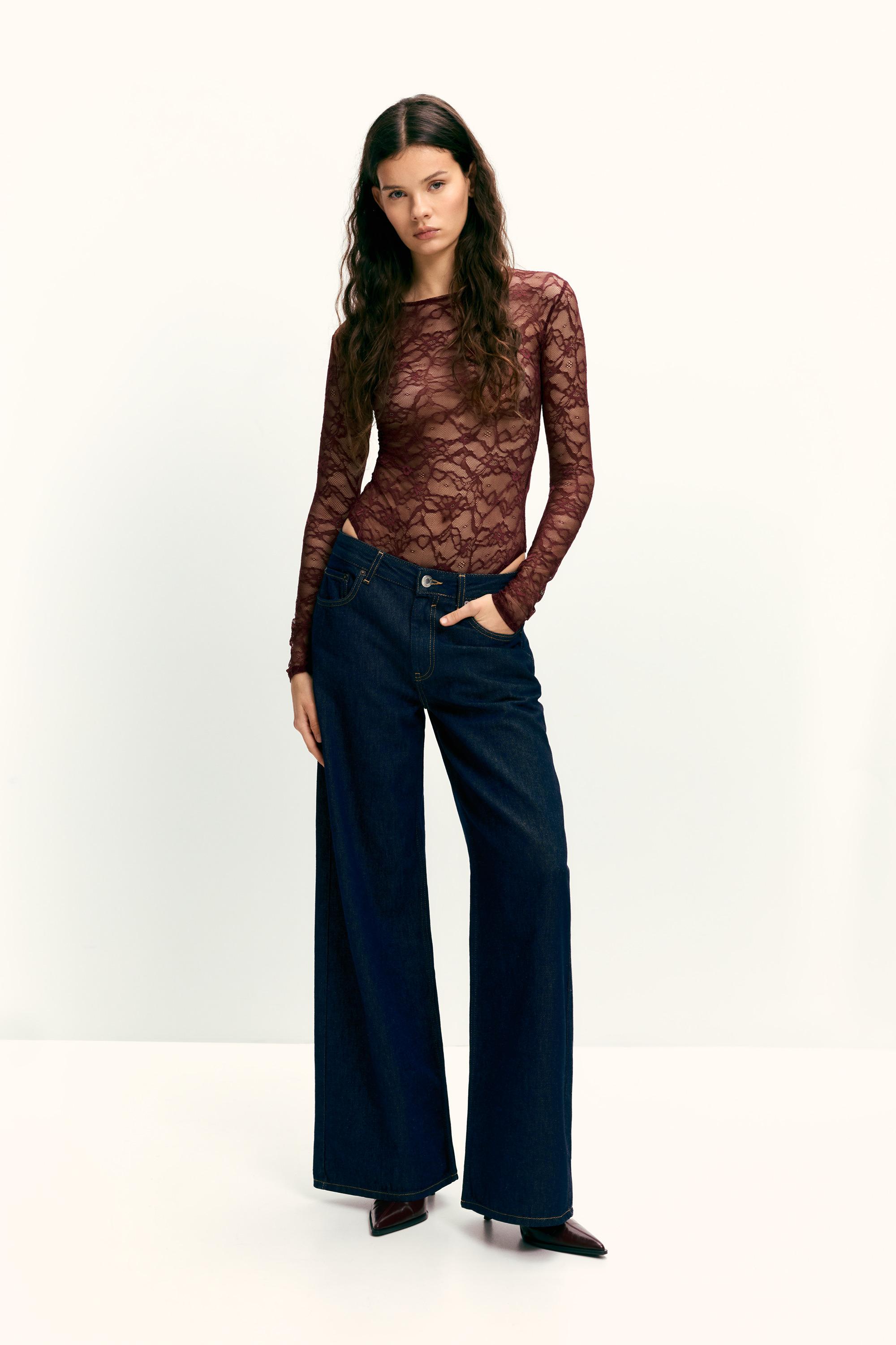 Dantelli uzun kollu body - Görsel 26