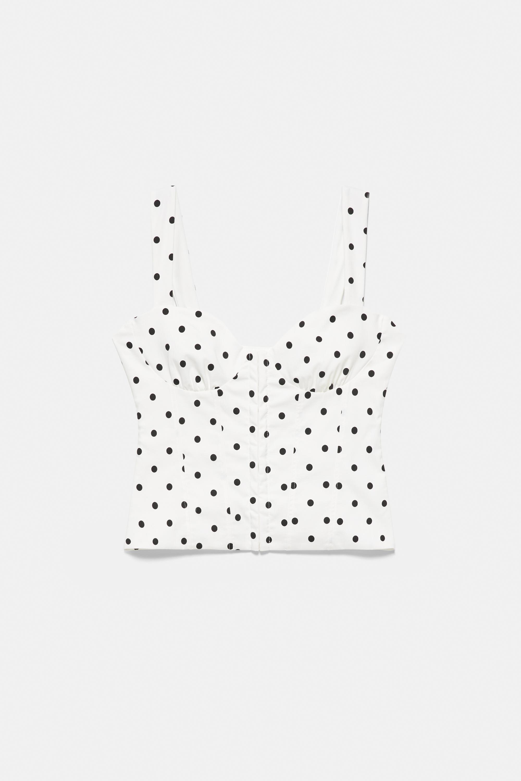 Strappy corsetry-inspired top — Print 1