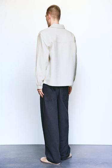 Long sleeve overshirt — Off white 3