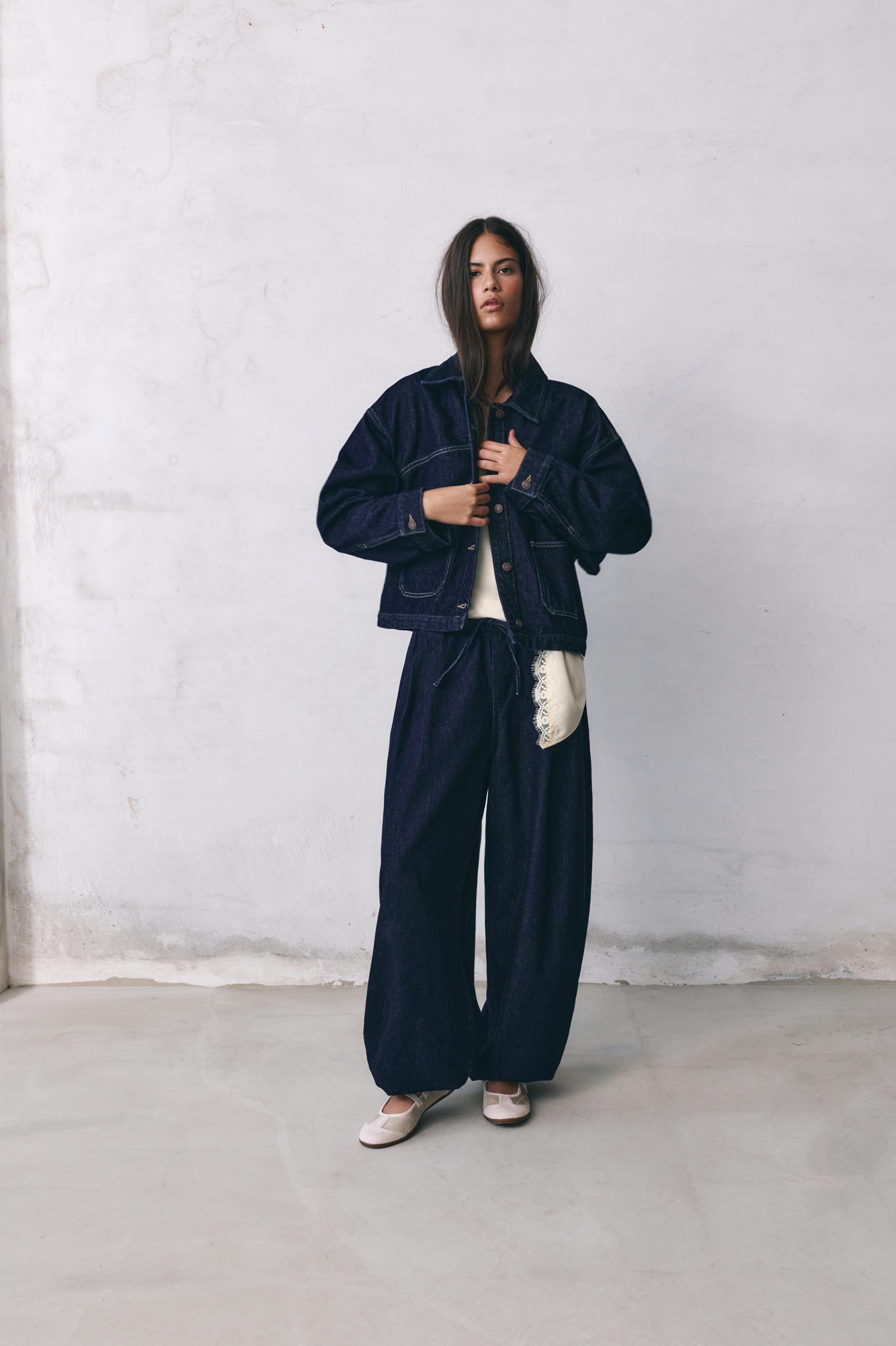 Sarouel trousers jeans — Navy