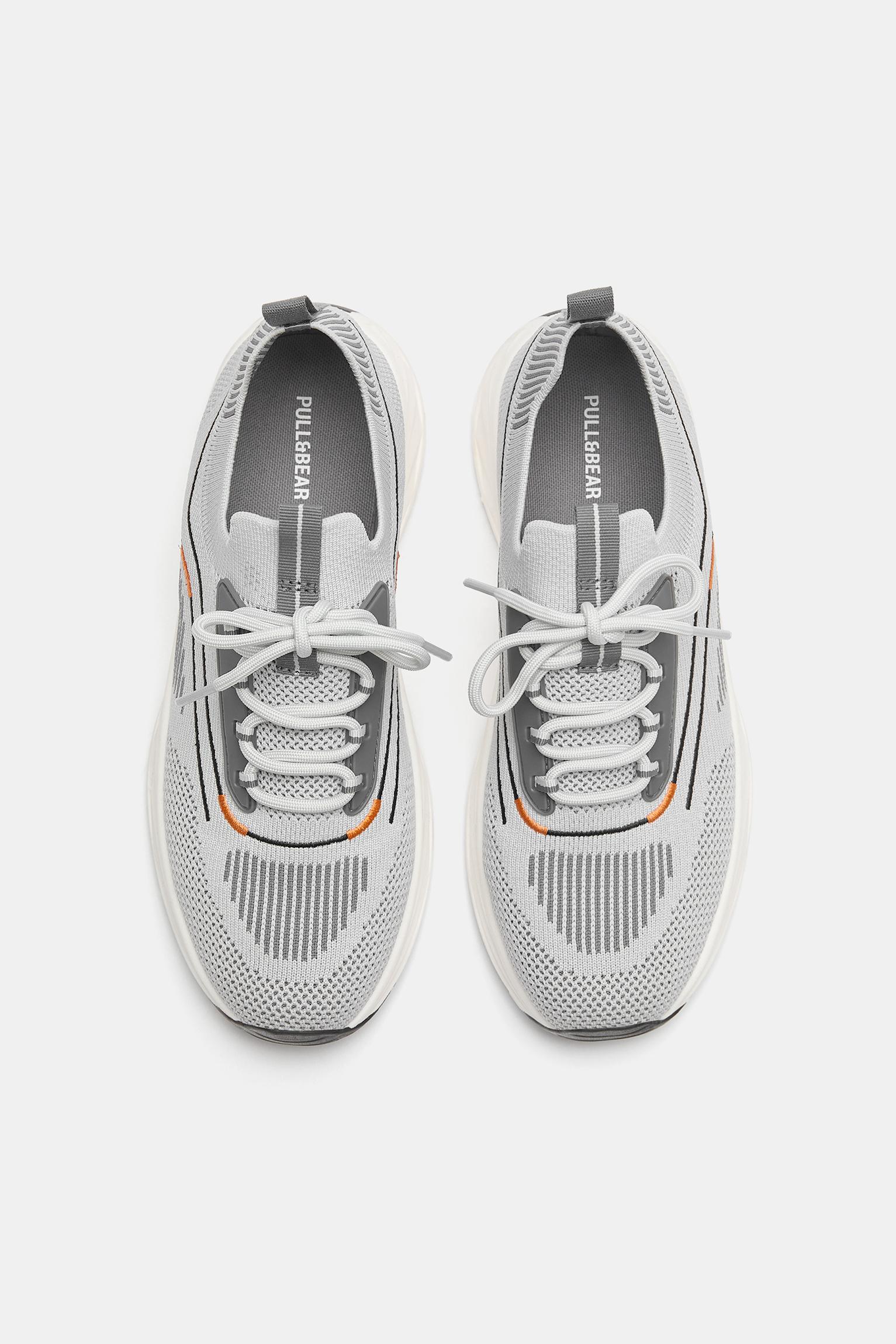 Fabric trainers — Grey