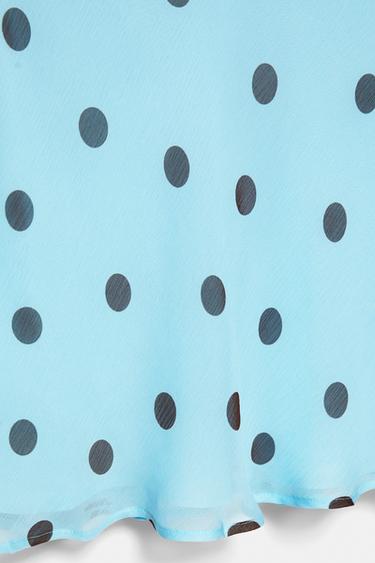 Polka dot midi skirt — Pale turquoise 9