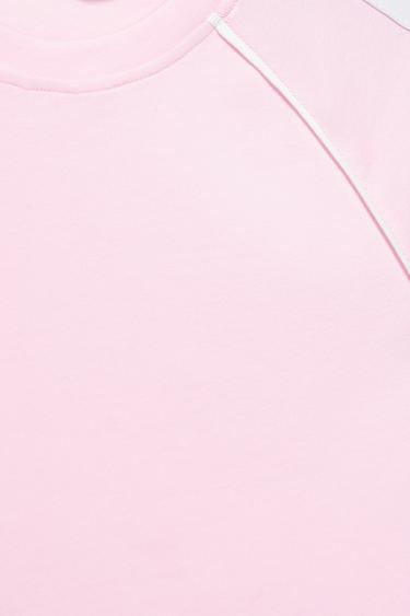 Short sleeve T-shirt with trims — Pink 8