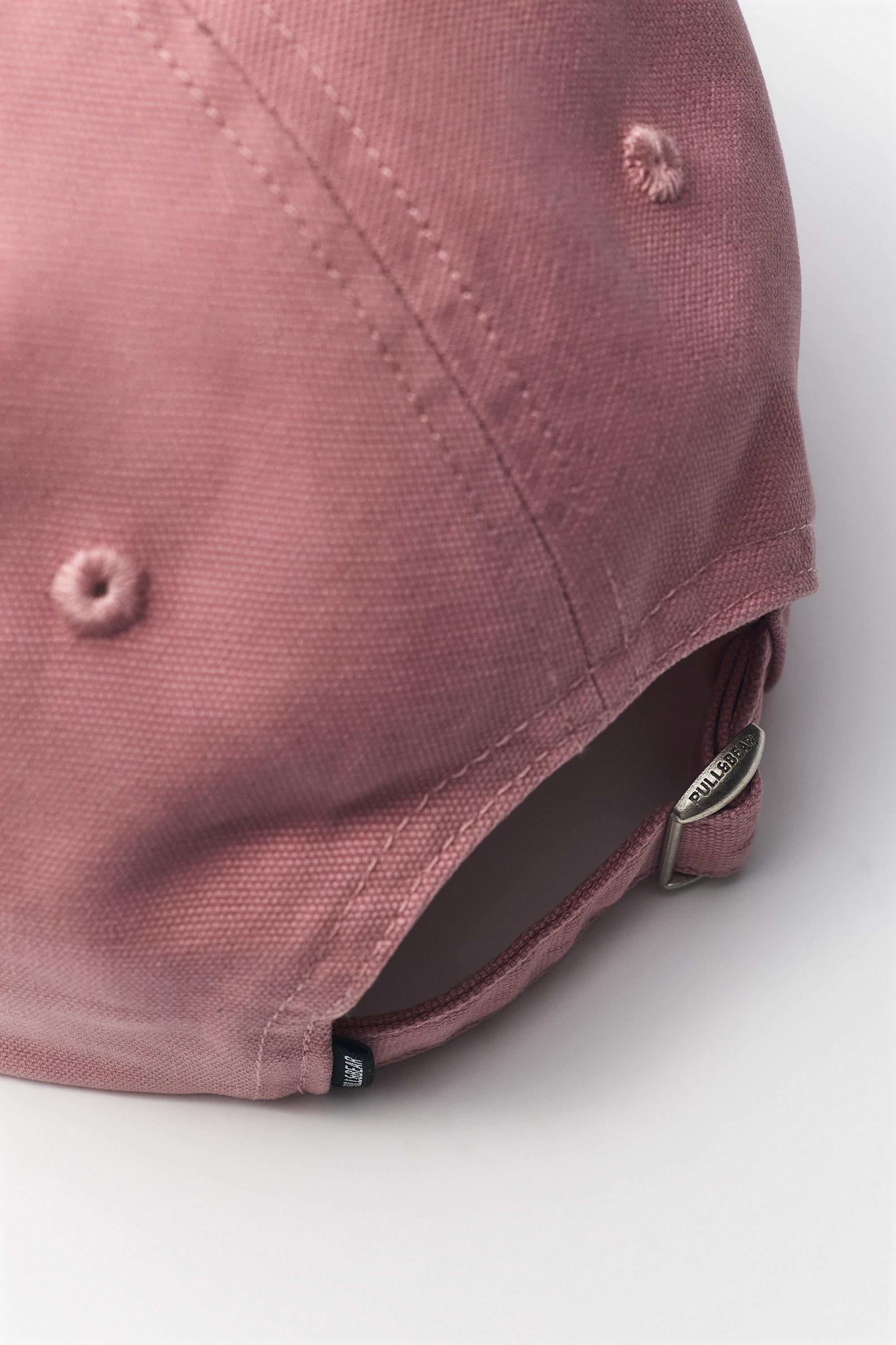 Embroidered Brooklyn cap — Pink