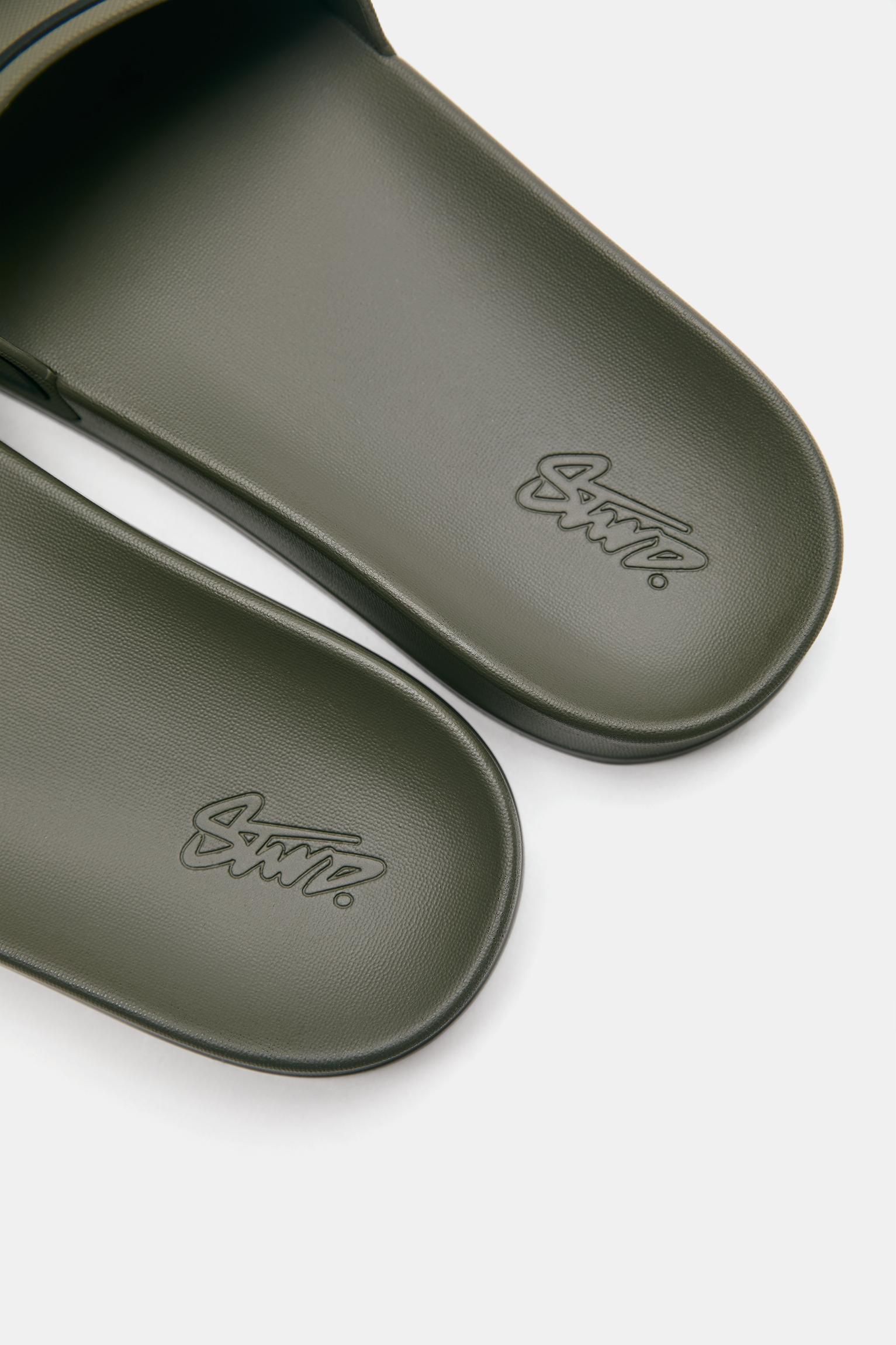 STWD logolu kauçuk sandalet - Görsel 48