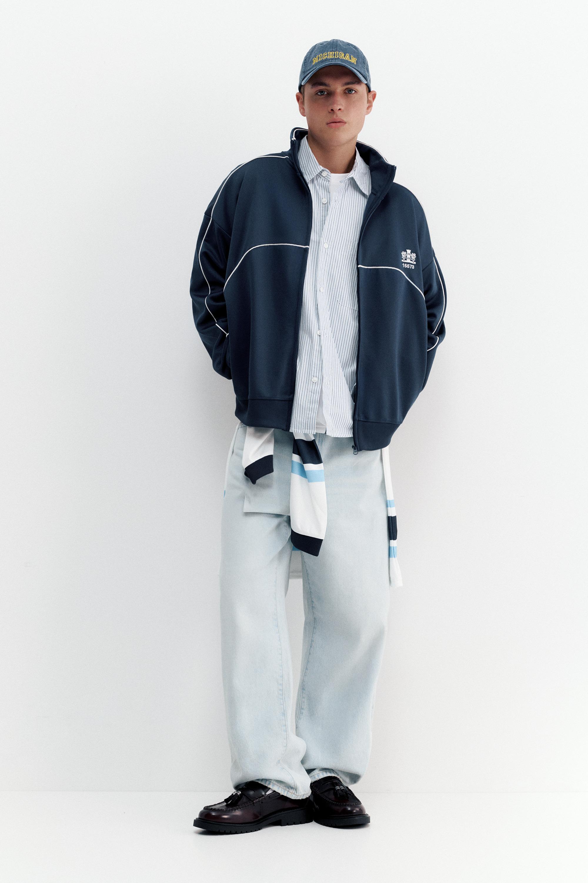 Fermuarlı nakışlı ceket - Görsel 15