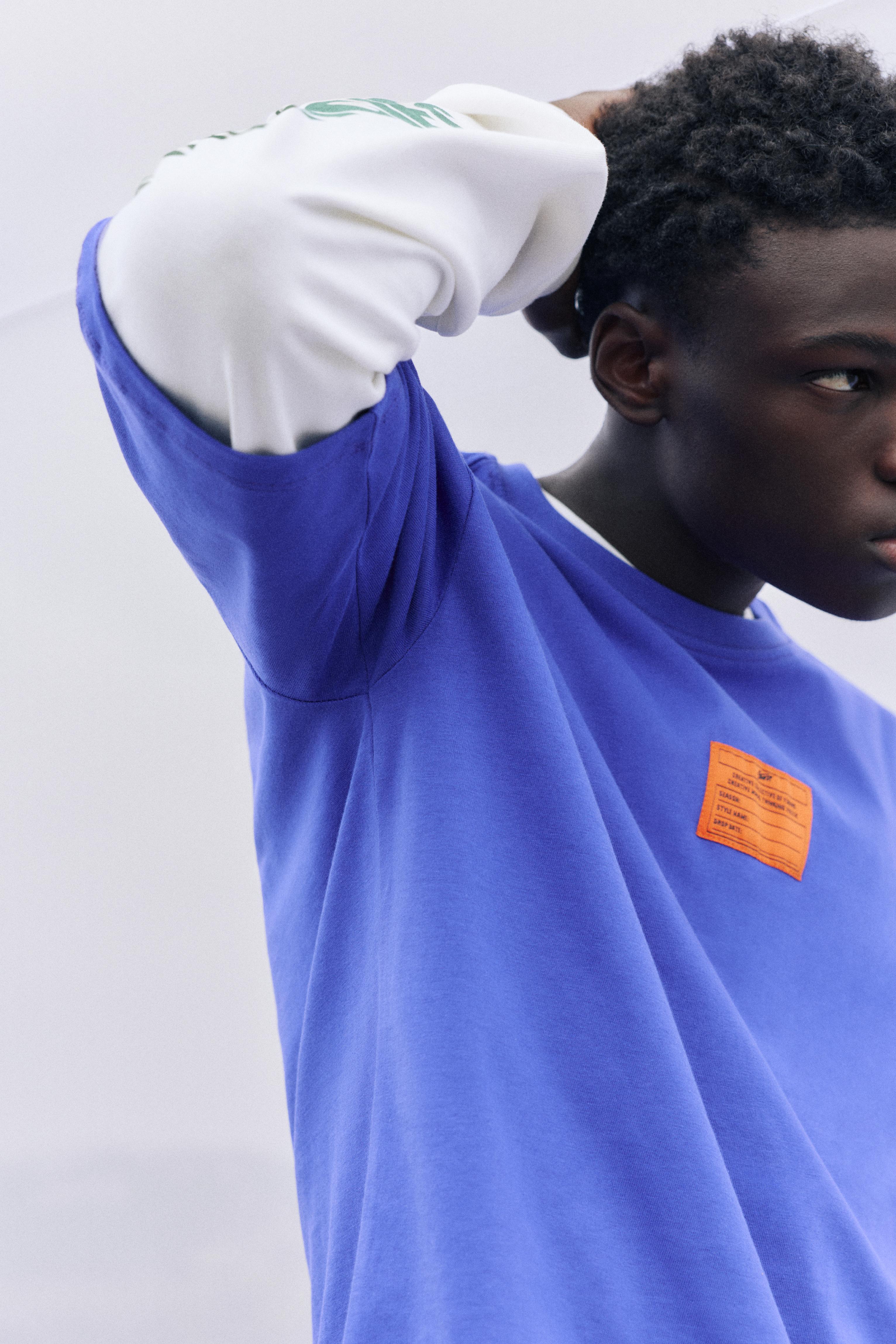 STWD label T-shirt — Mulberry