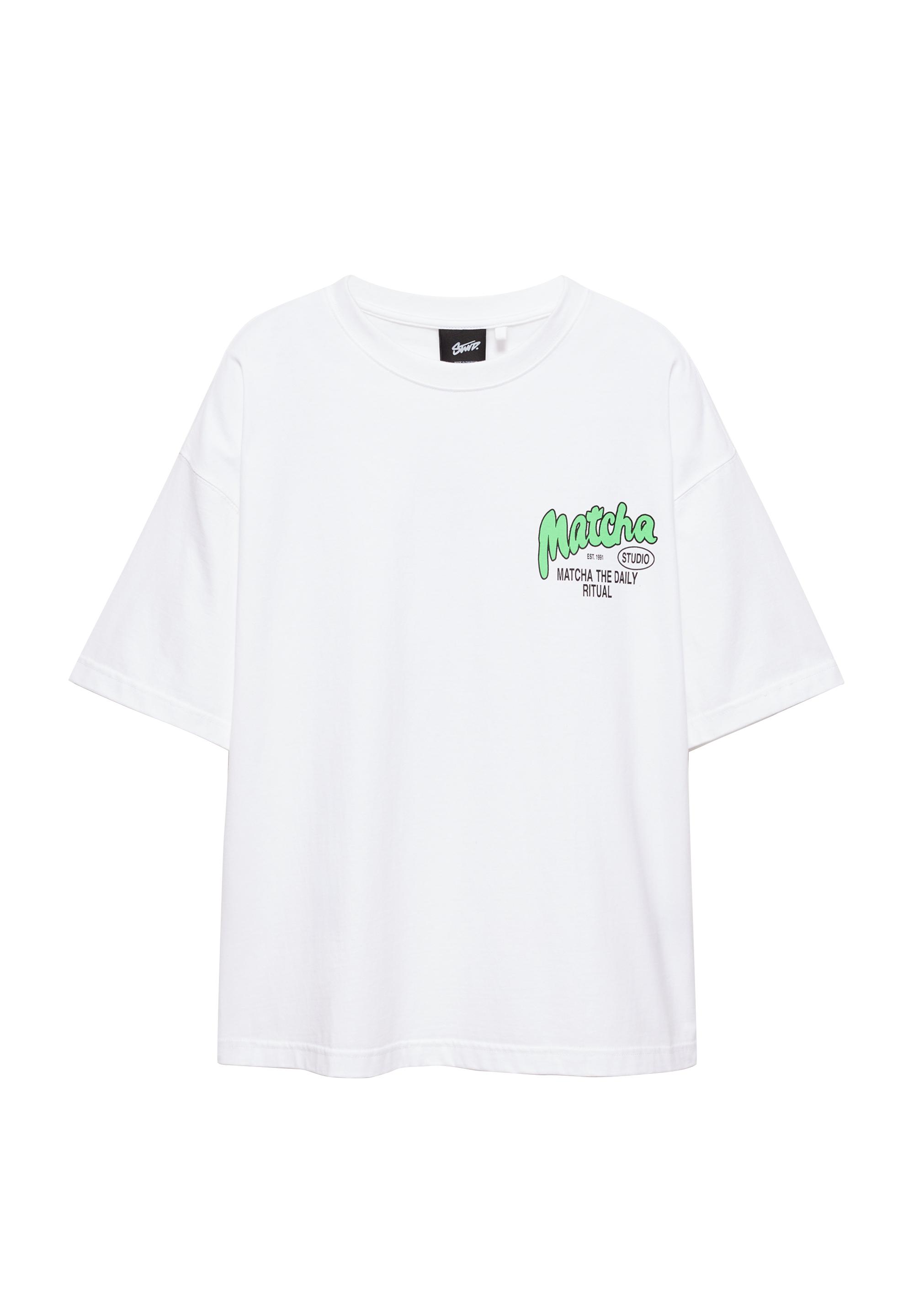 STWD Matcha graphic T-shirt — White