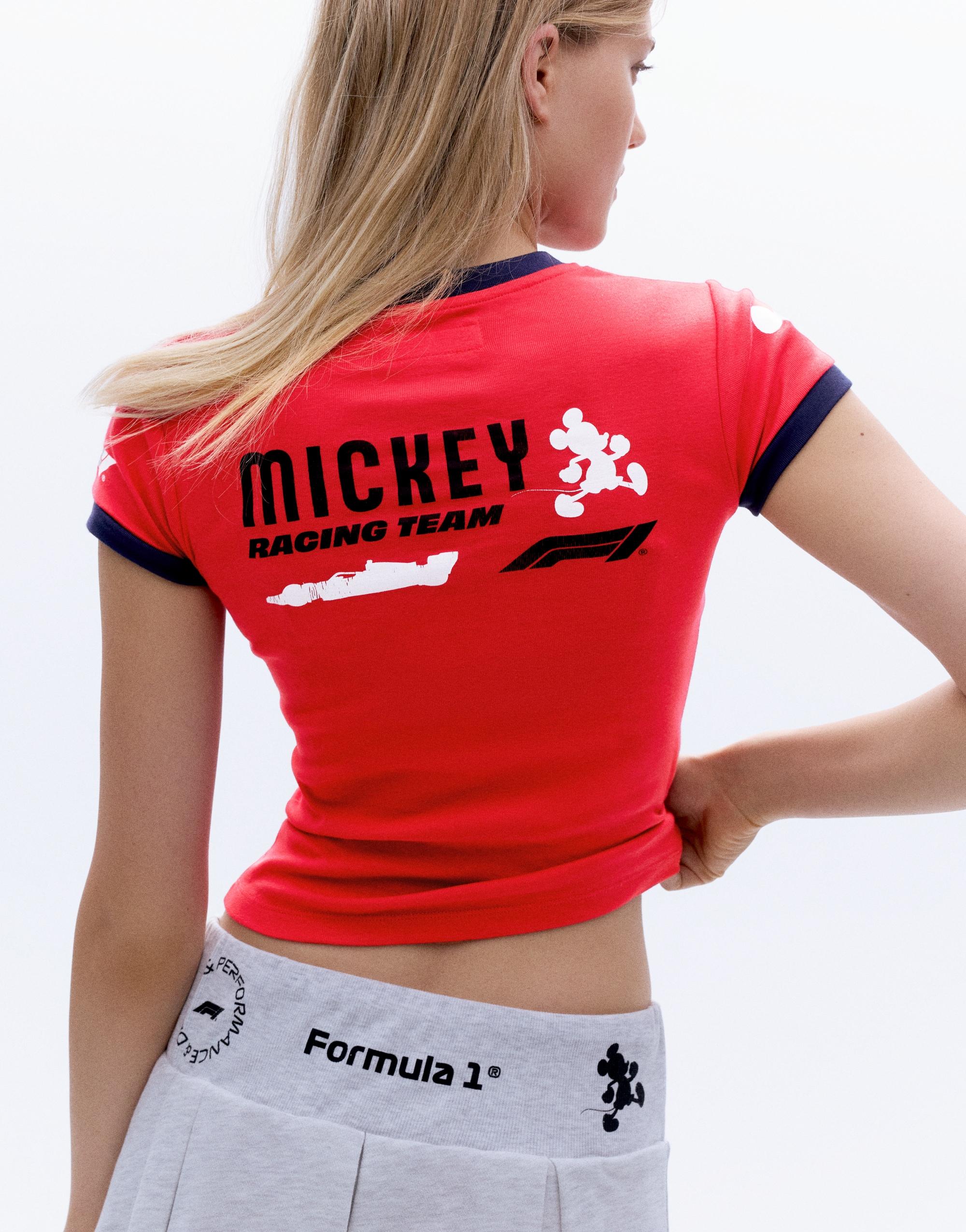 Pull&Bear Kırmızı Disney x F1 tişört görsel 3