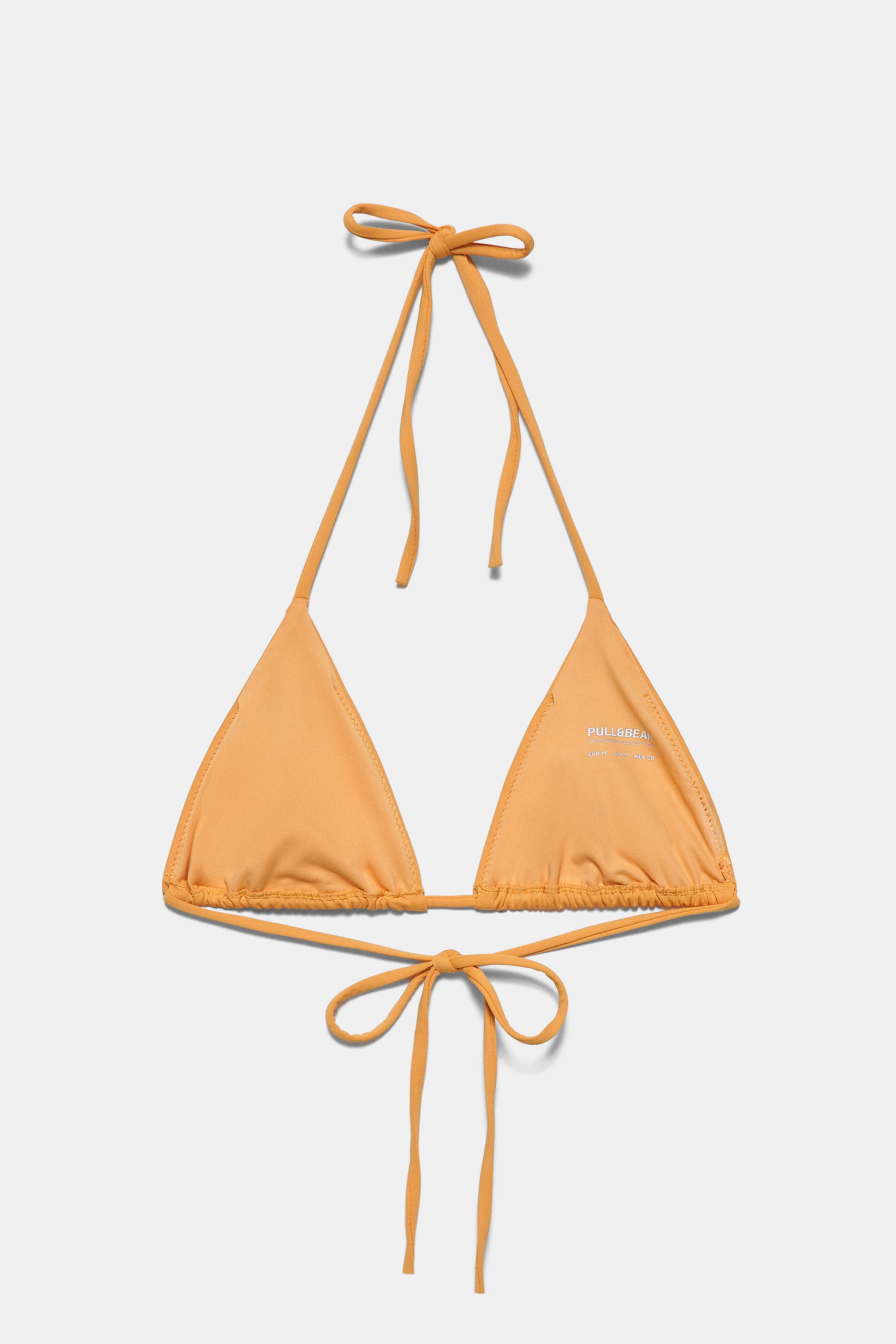 Triangle bikini top — Orange