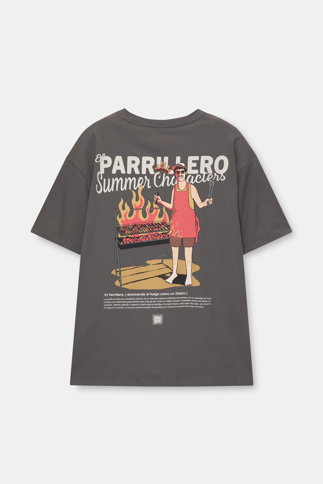 Camiseta El Parrillero Pull And Bear Pull And Bear Camisa Shirt