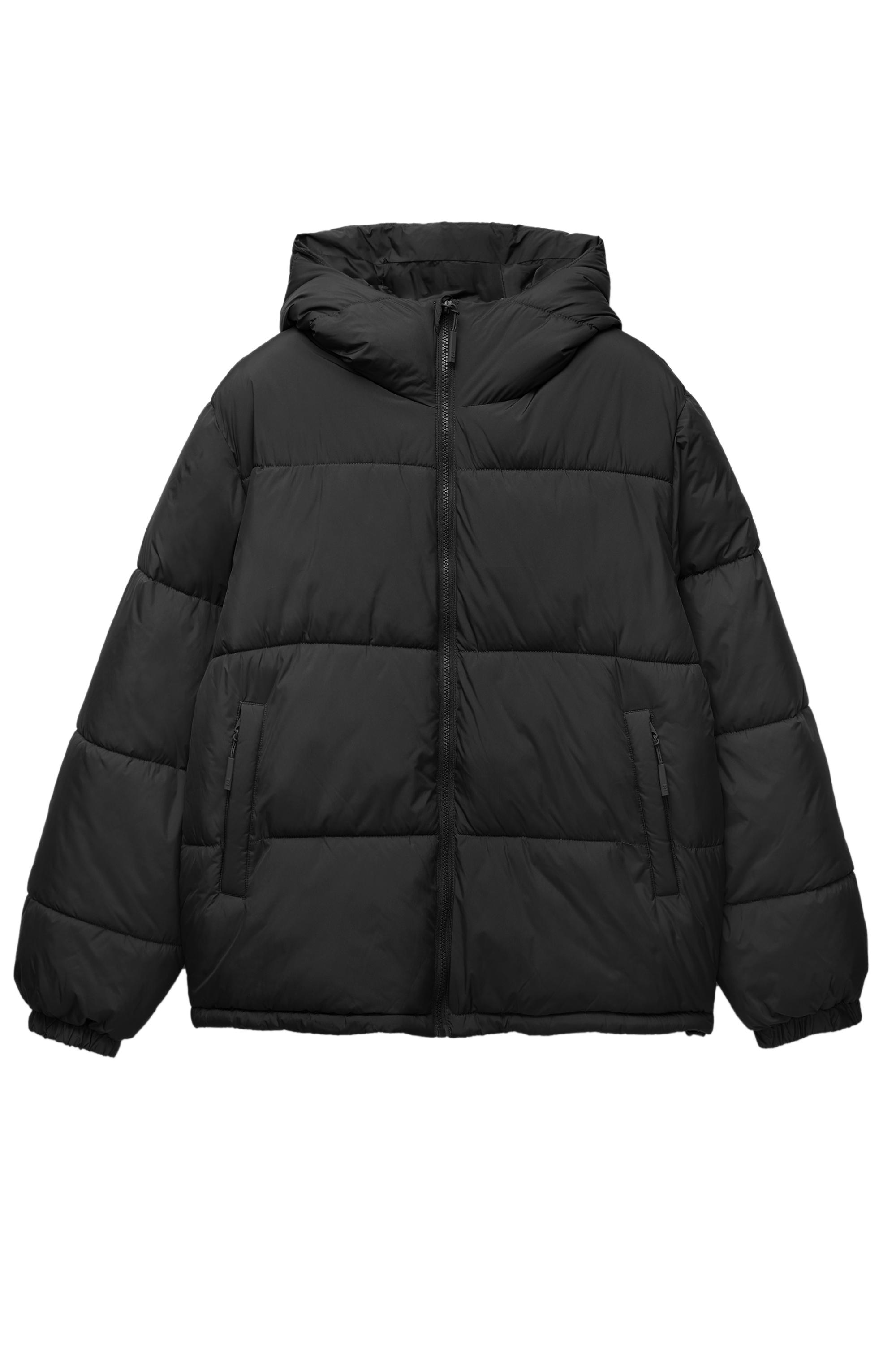 Kapüşonlu Dolgulu Ceket - Görsel 3