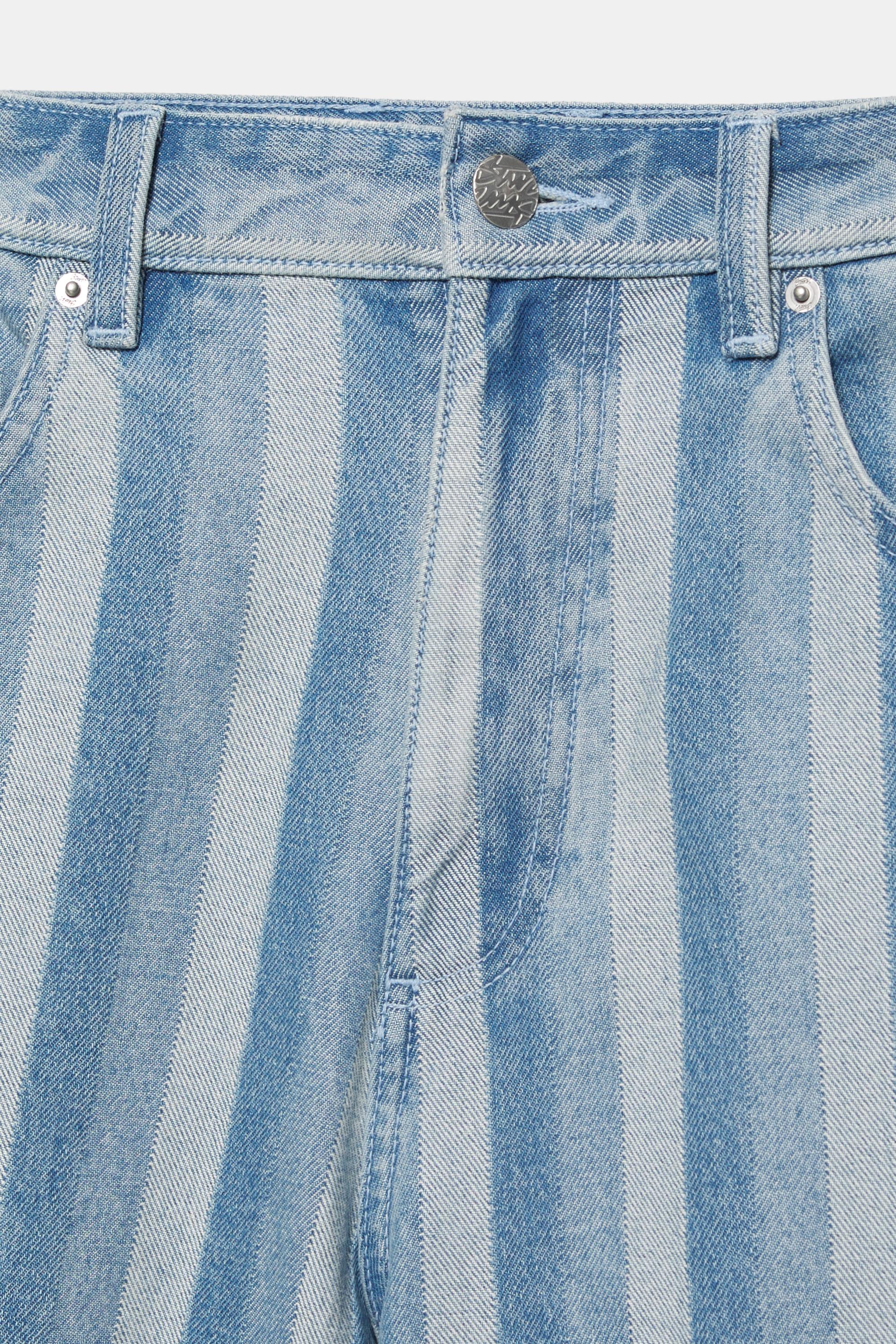 Baggy denim bermuda - Görsel 6