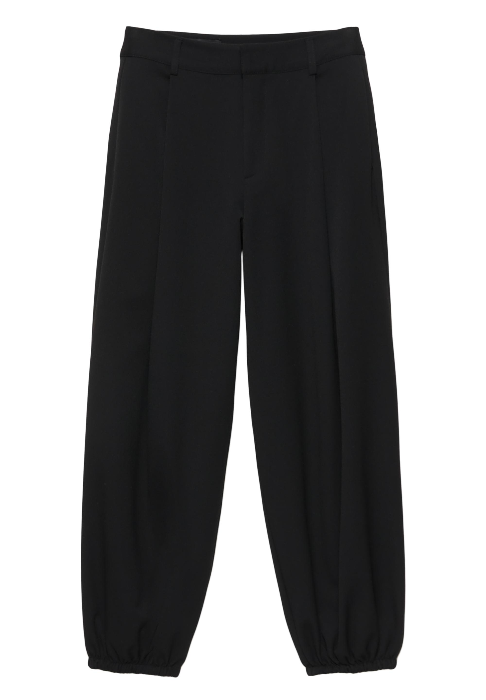 Darted sarouel trousers — Black