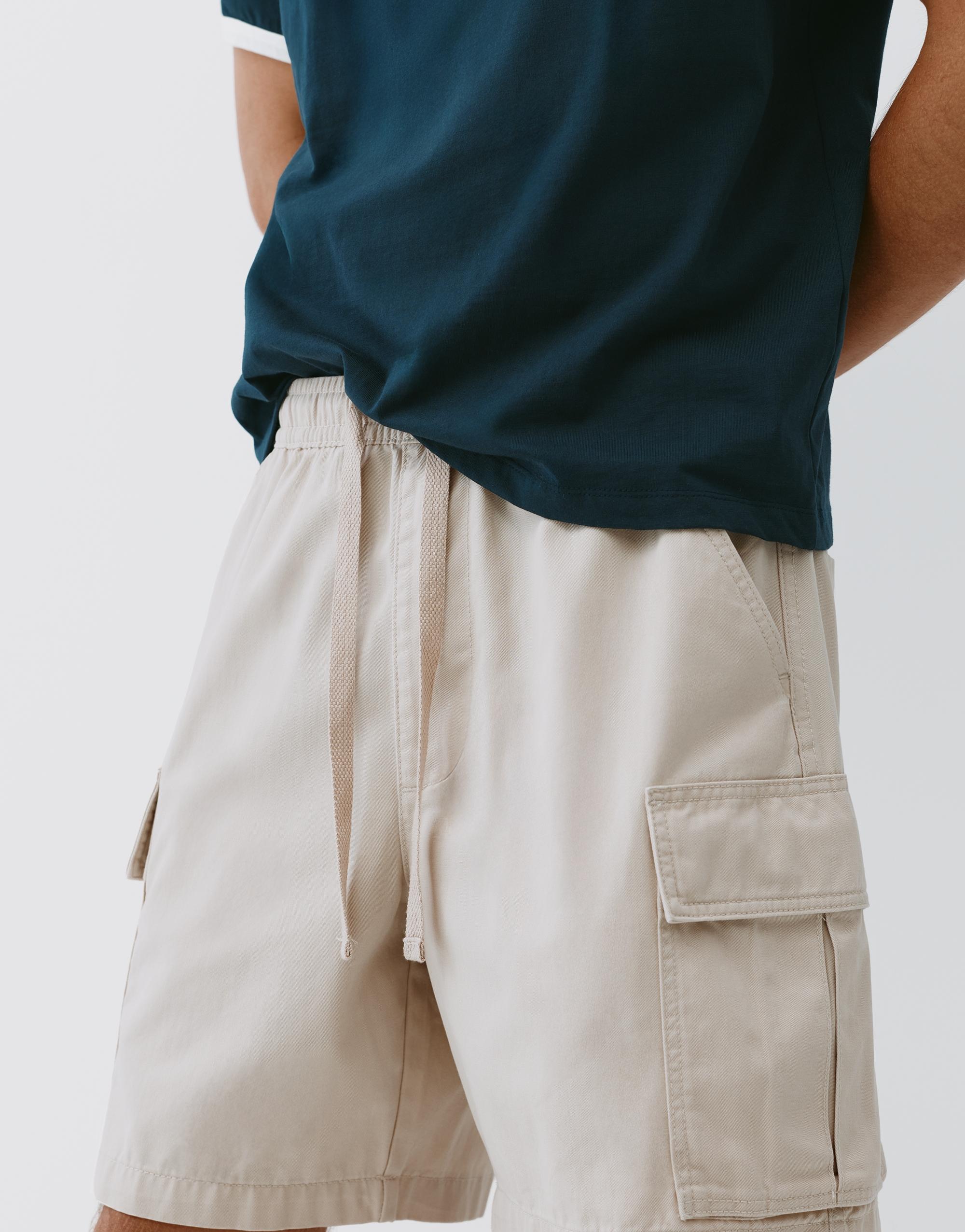 Cargo Bermuda shorts — Ecru