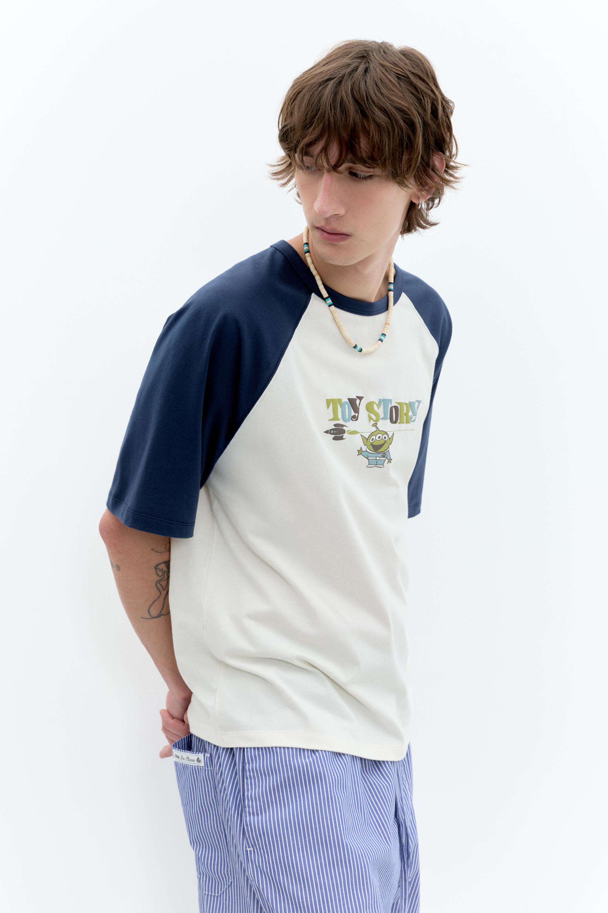Toy Story raglan-sleeve T-shirt — Off white
