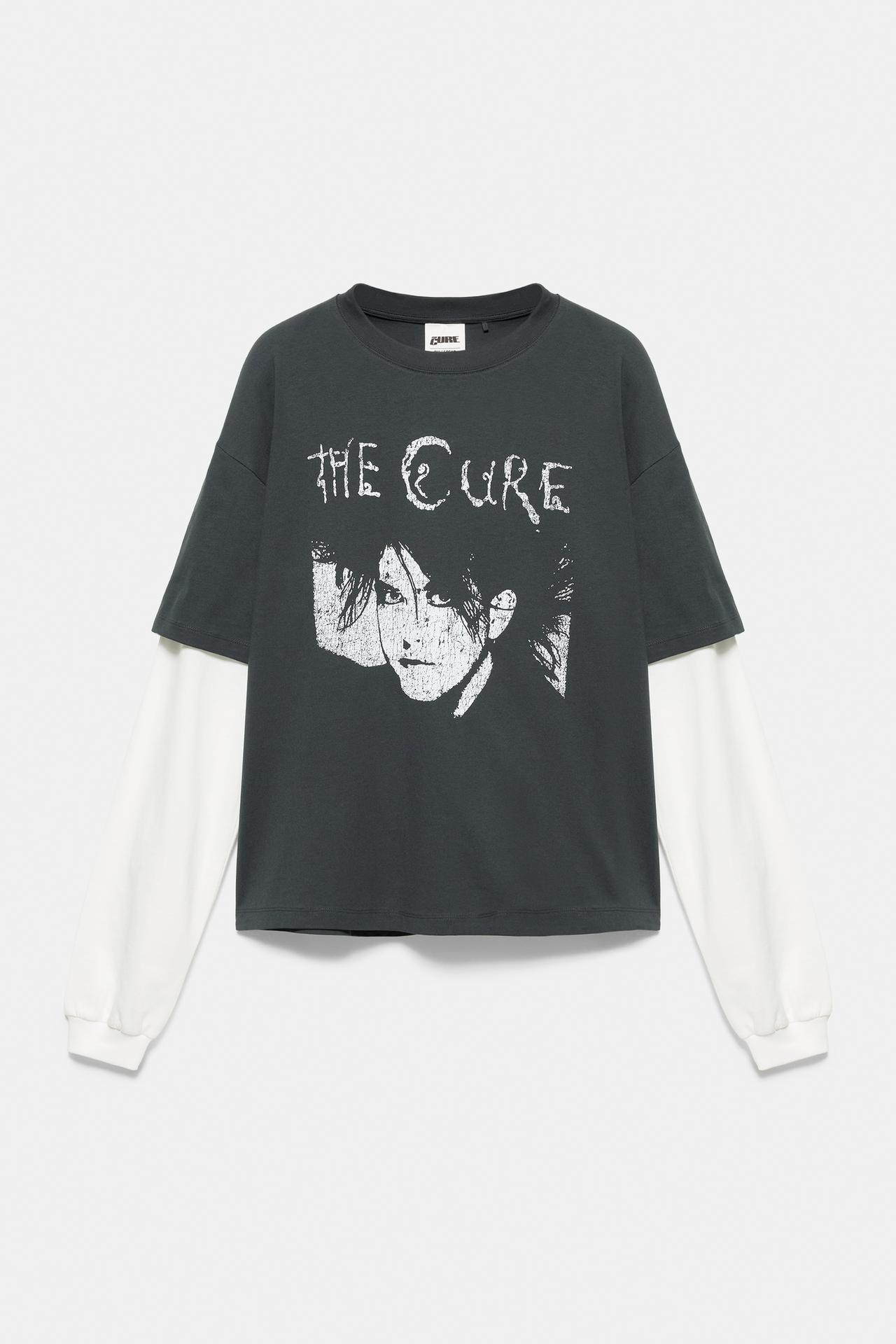 The Cure double sleeve T-shirt — Dark anthracite