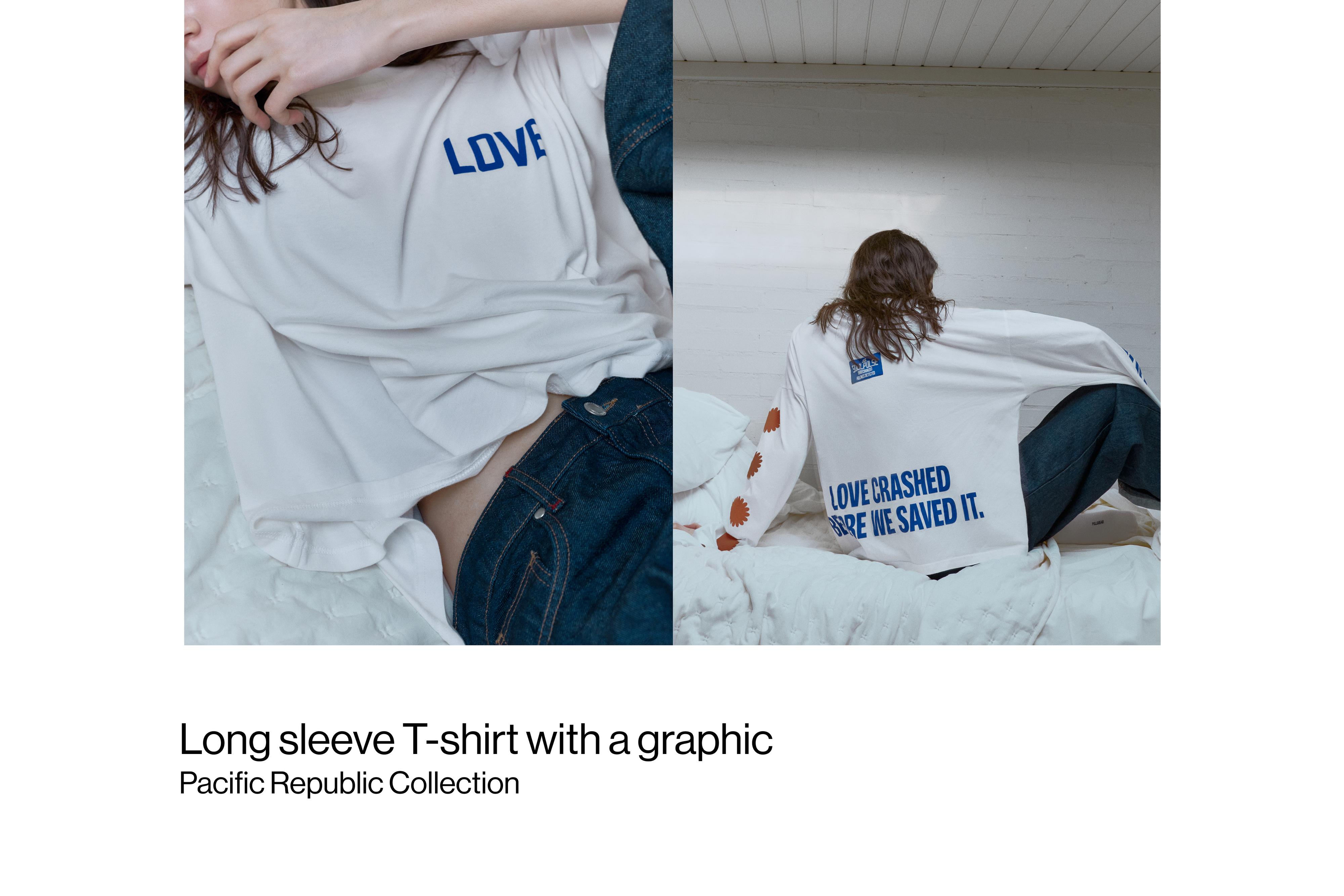 Love graphic T-shirt — Ice