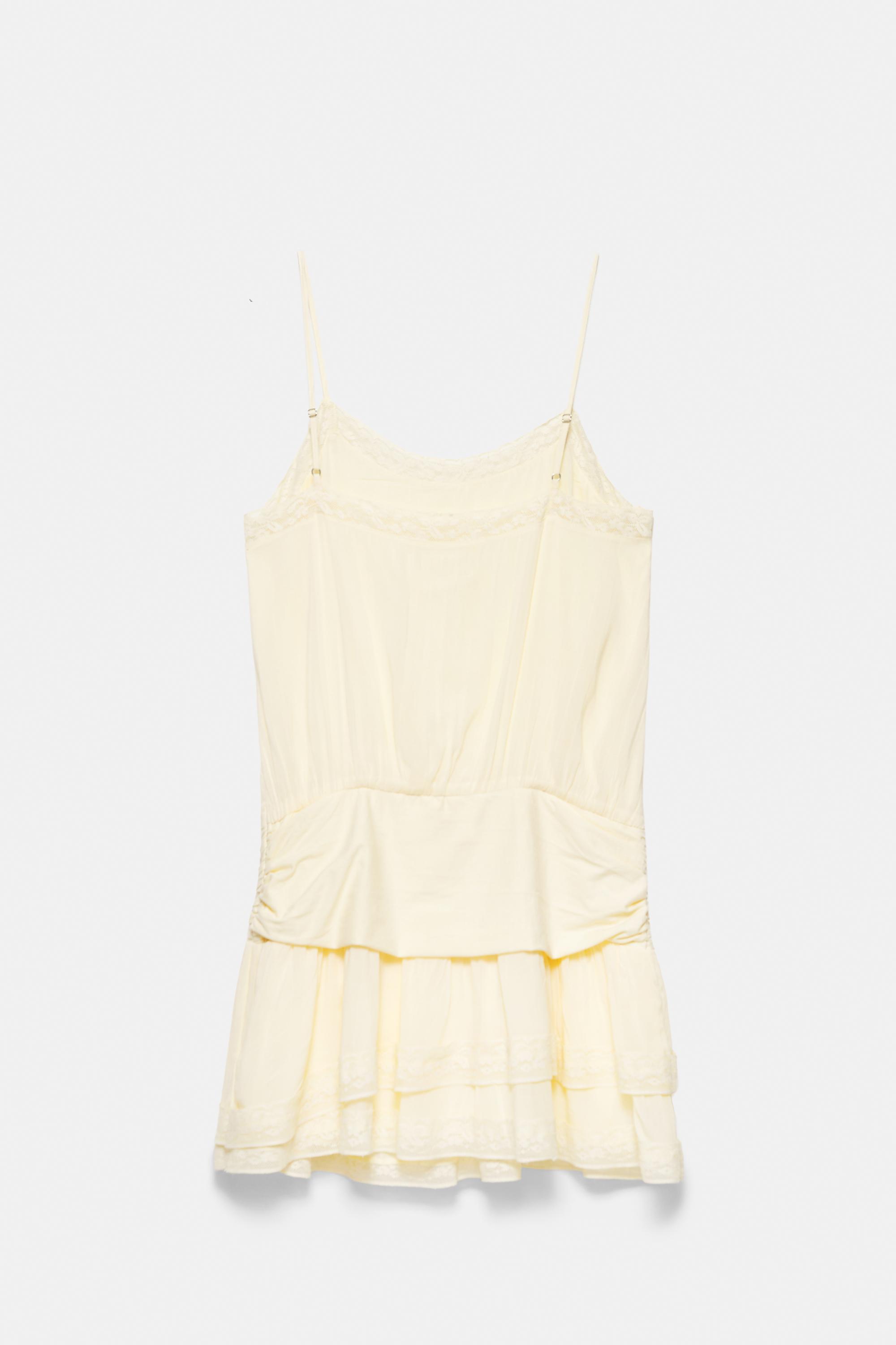 Short slip dress — Vanilla