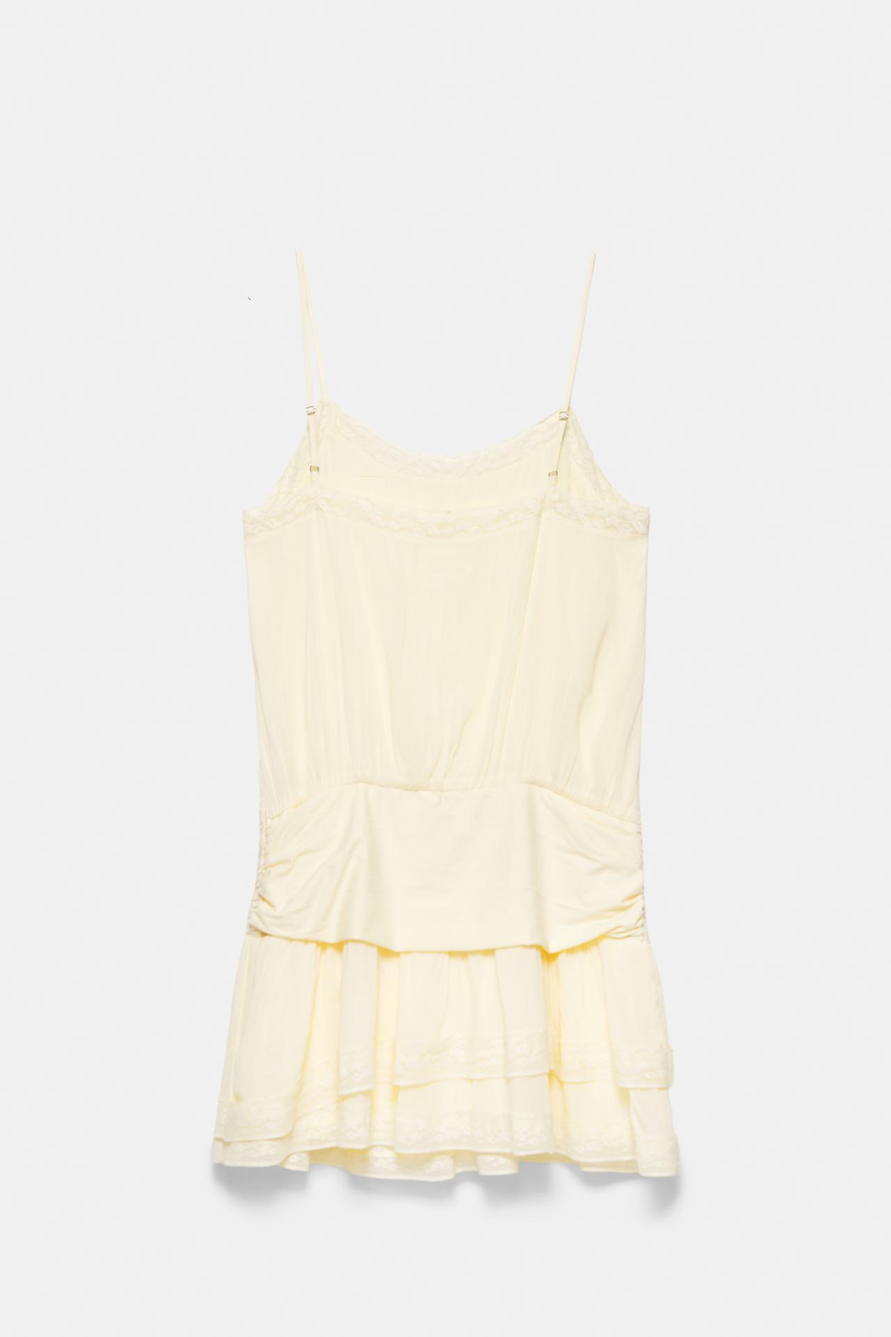 Short slip dress — Vanilla